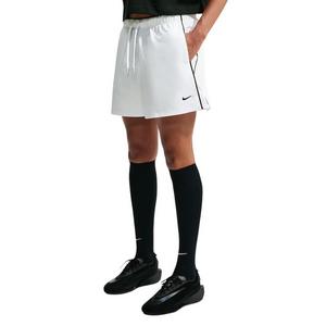 Nike Women's Sportswear Loose Mid-Rise Shorts - White/Black - WHITE/BLACK