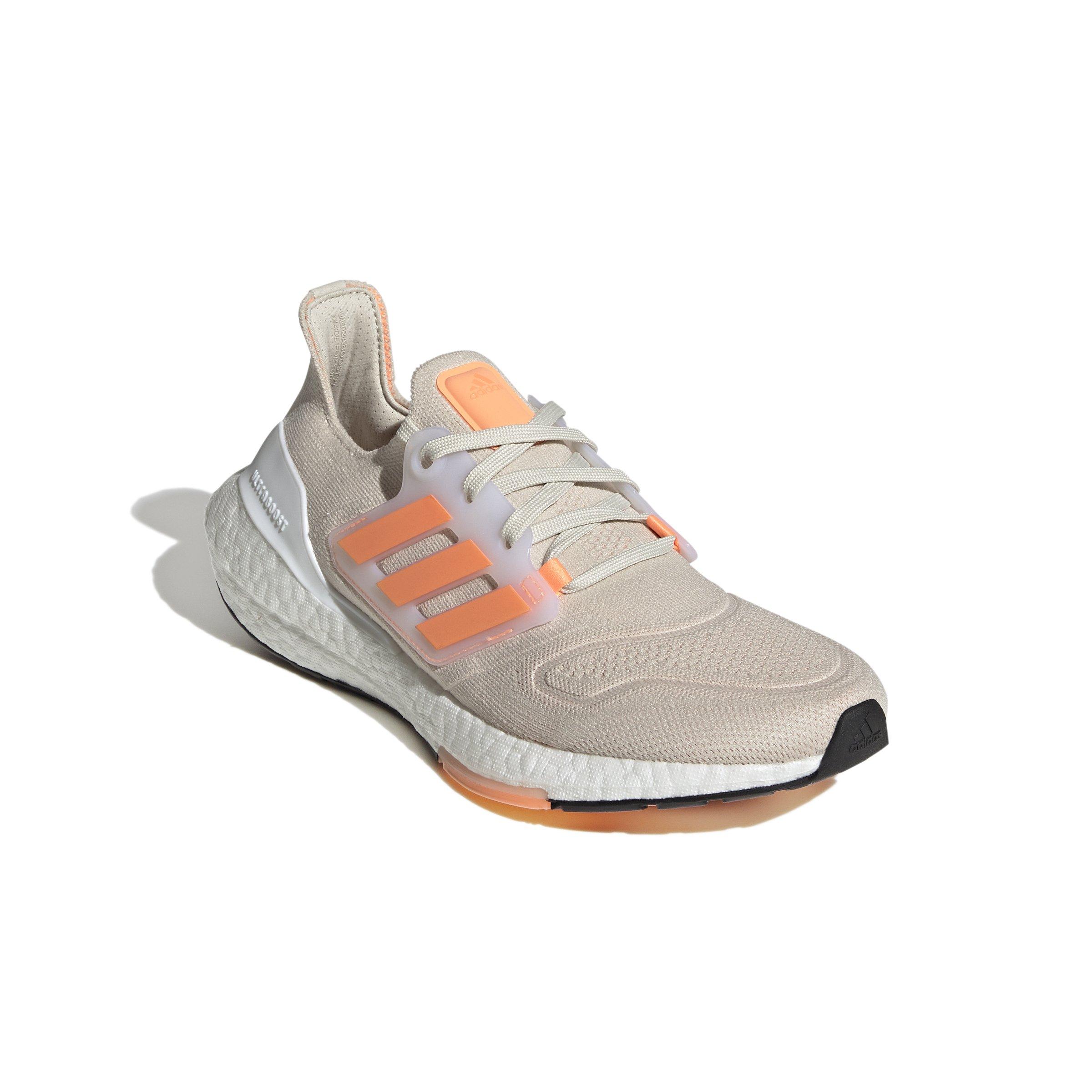 adidas Ultraboost 22 "Alumina/Bea Orange/Core Black" Women's Running Shoe - ALUMINA/ORANGE/BLACK Thumbnail View 3