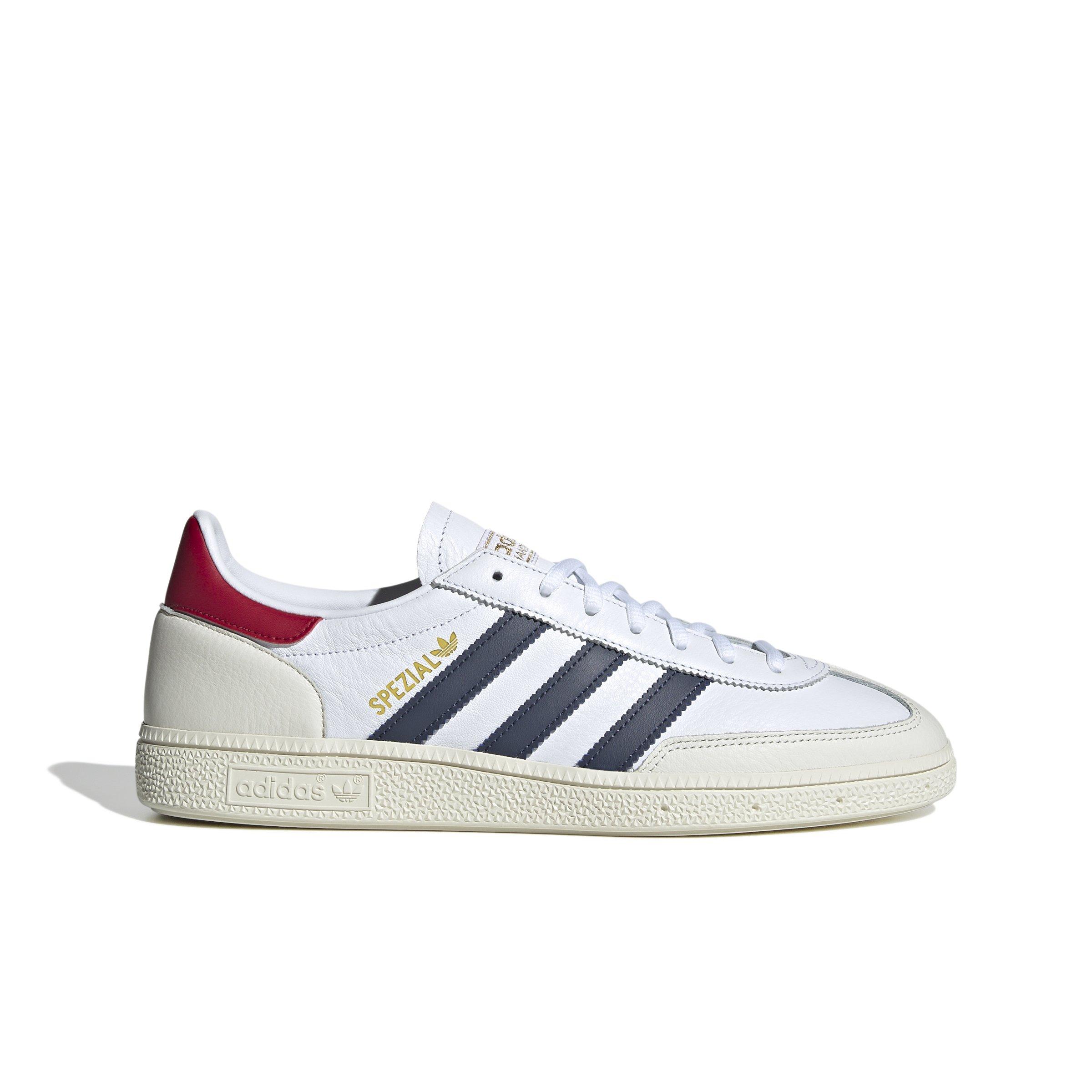 adidas Originals Handball Spezial "Ftwr White/Shadow Navy/Team Victory Red" Men's Shoe - WHITE/NAVY/RED Thumbnail View 1