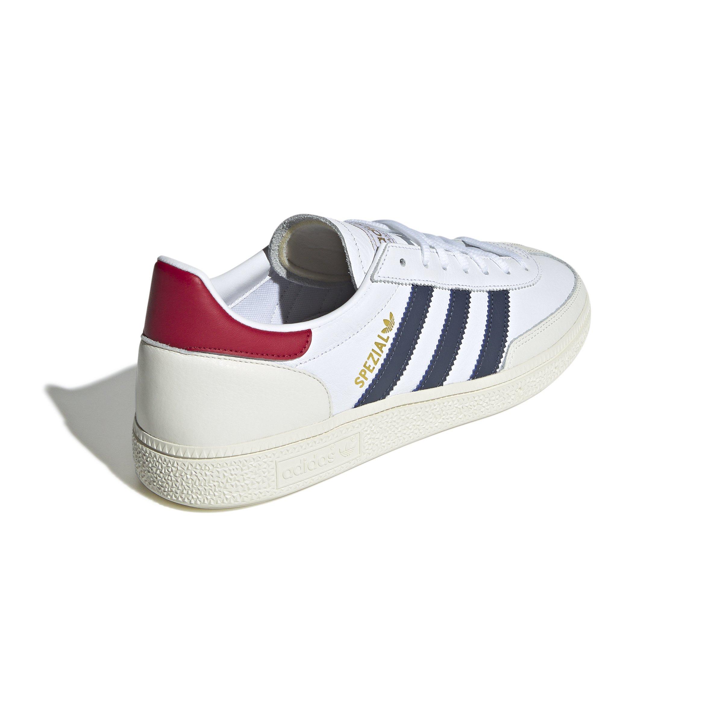 adidas Originals Handball Spezial "Ftwr White/Shadow Navy/Team Victory Red" Men's Shoe - WHITE/NAVY/RED Thumbnail View 4