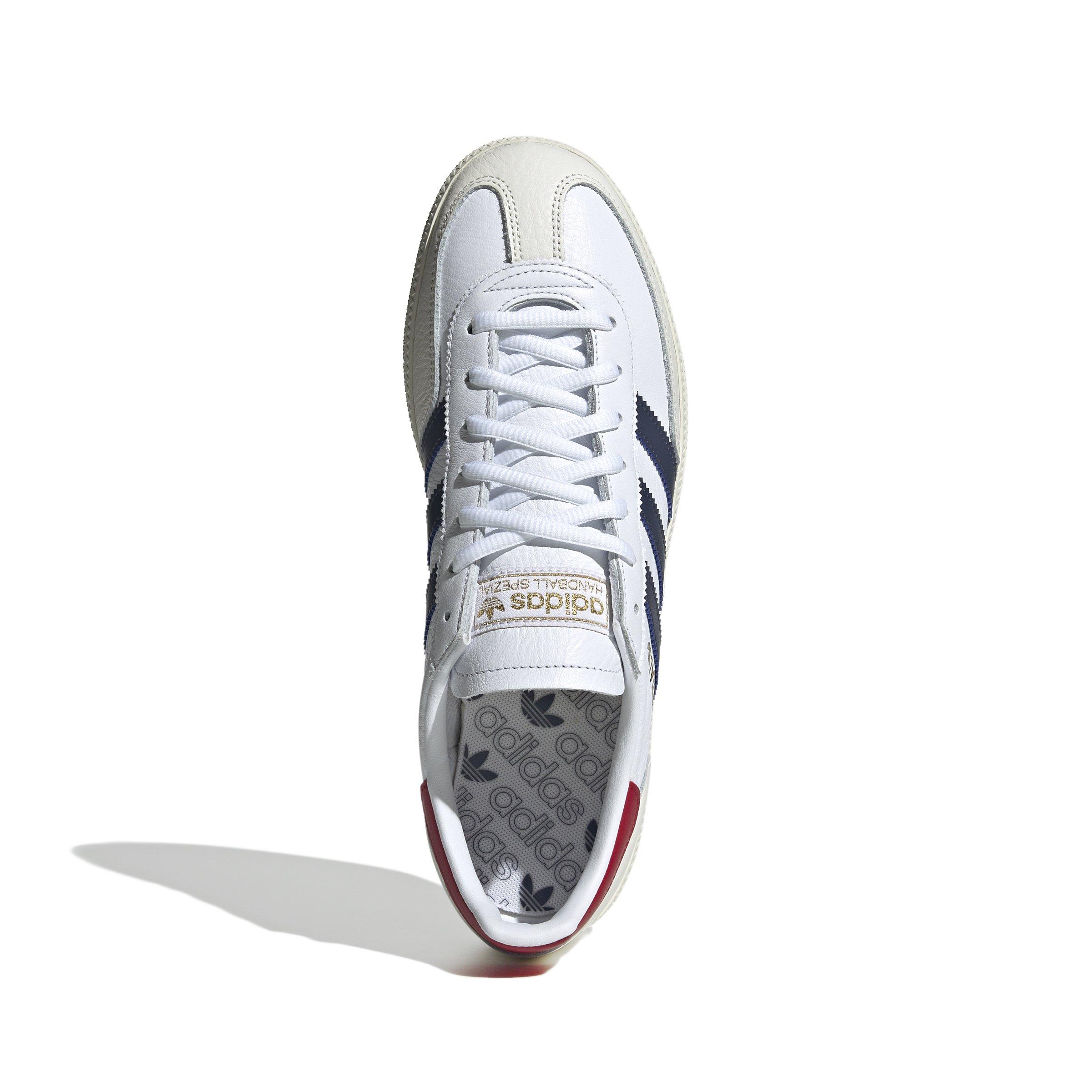adidas Originals Handball Spezial "Ftwr White/Shadow Navy/Team Victory Red" Men's Shoe - WHITE/NAVY/RED Thumbnail View 5