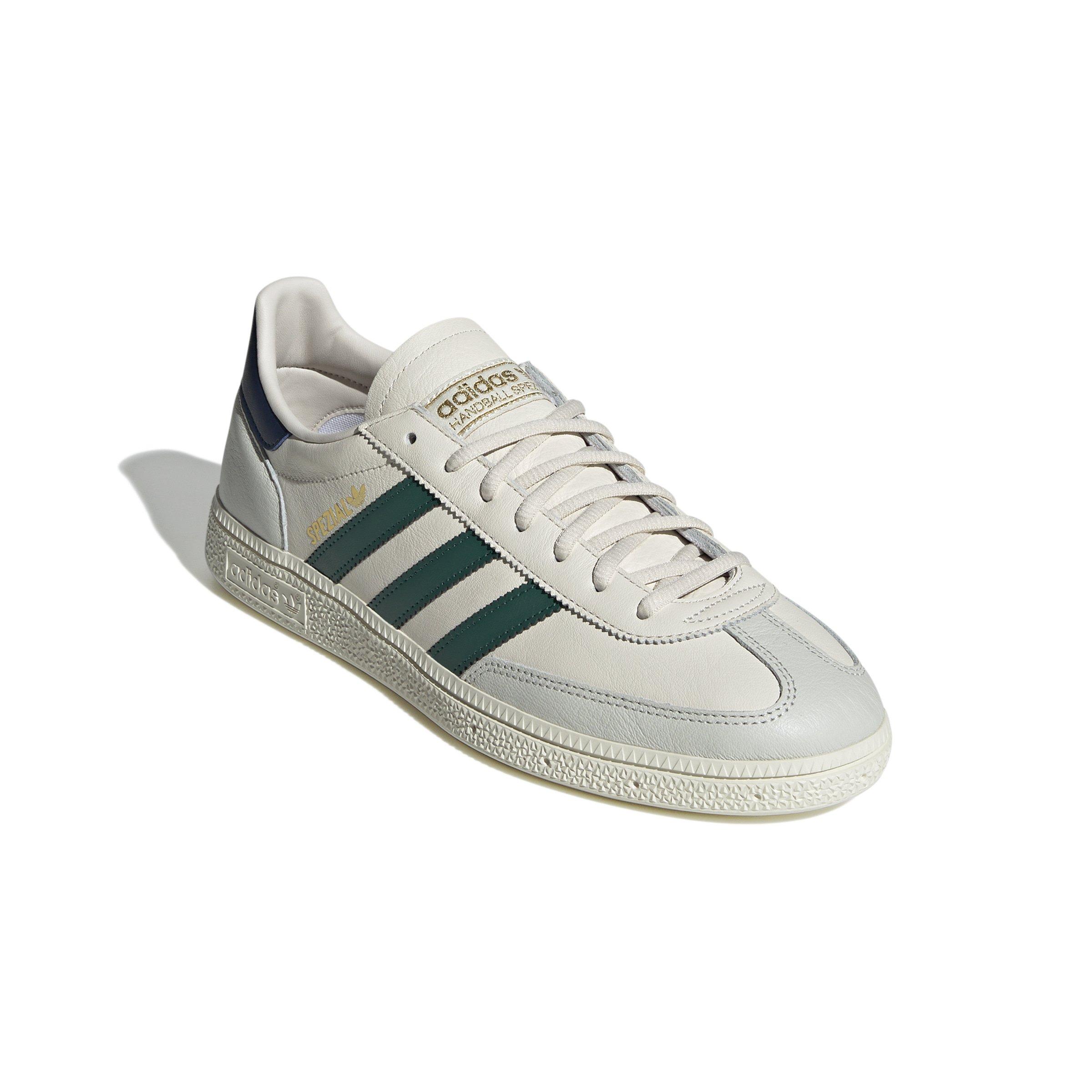 adidas Originals Handball Spezial "Chalk White/Collegiate Green/Night Indigo" Men's Shoe - WHITE/GREEN/INDIGO Thumbnail View 3
