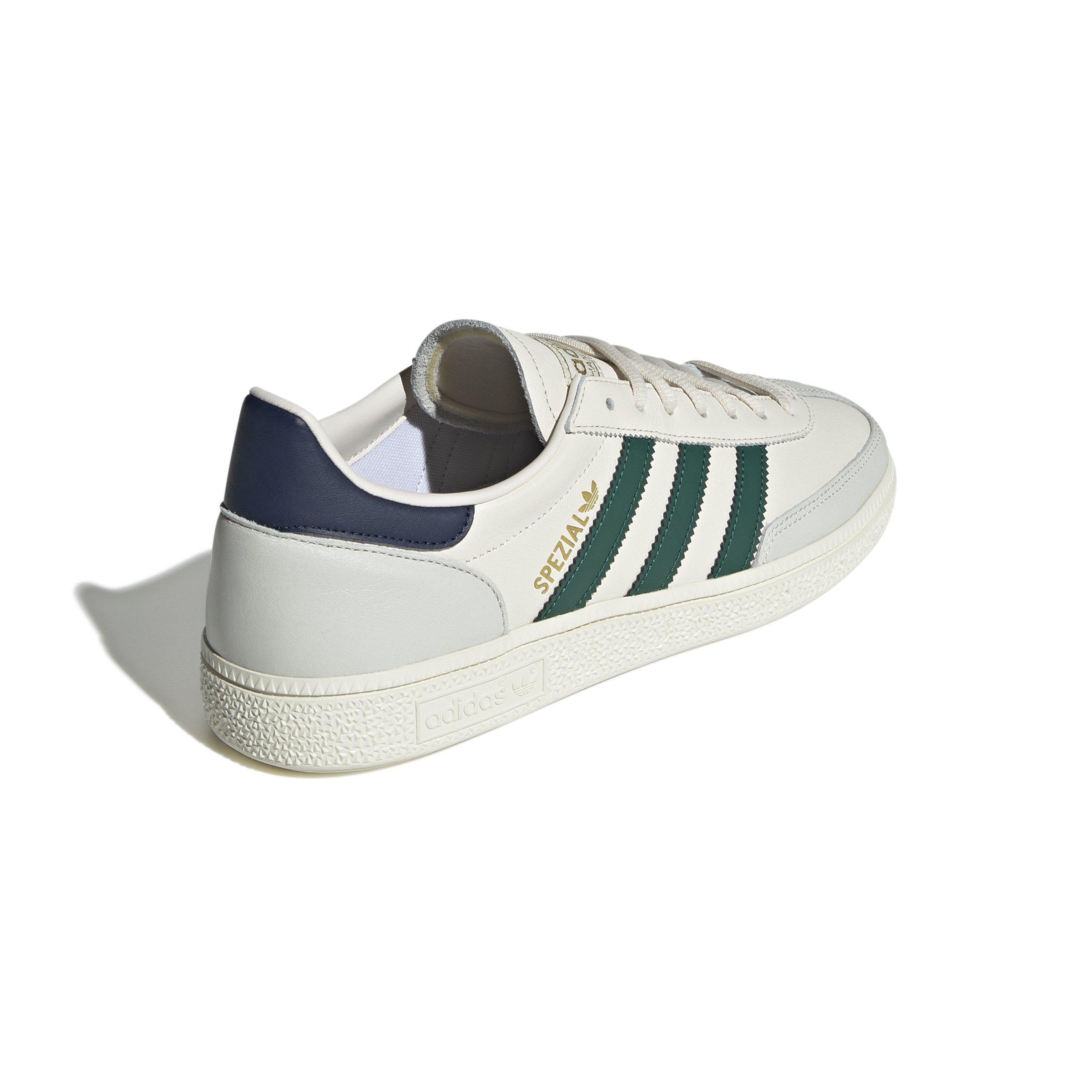 adidas Originals Handball Spezial "Chalk White/Collegiate Green/Night Indigo" Men's Shoe - WHITE/GREEN/INDIGO Thumbnail View 4