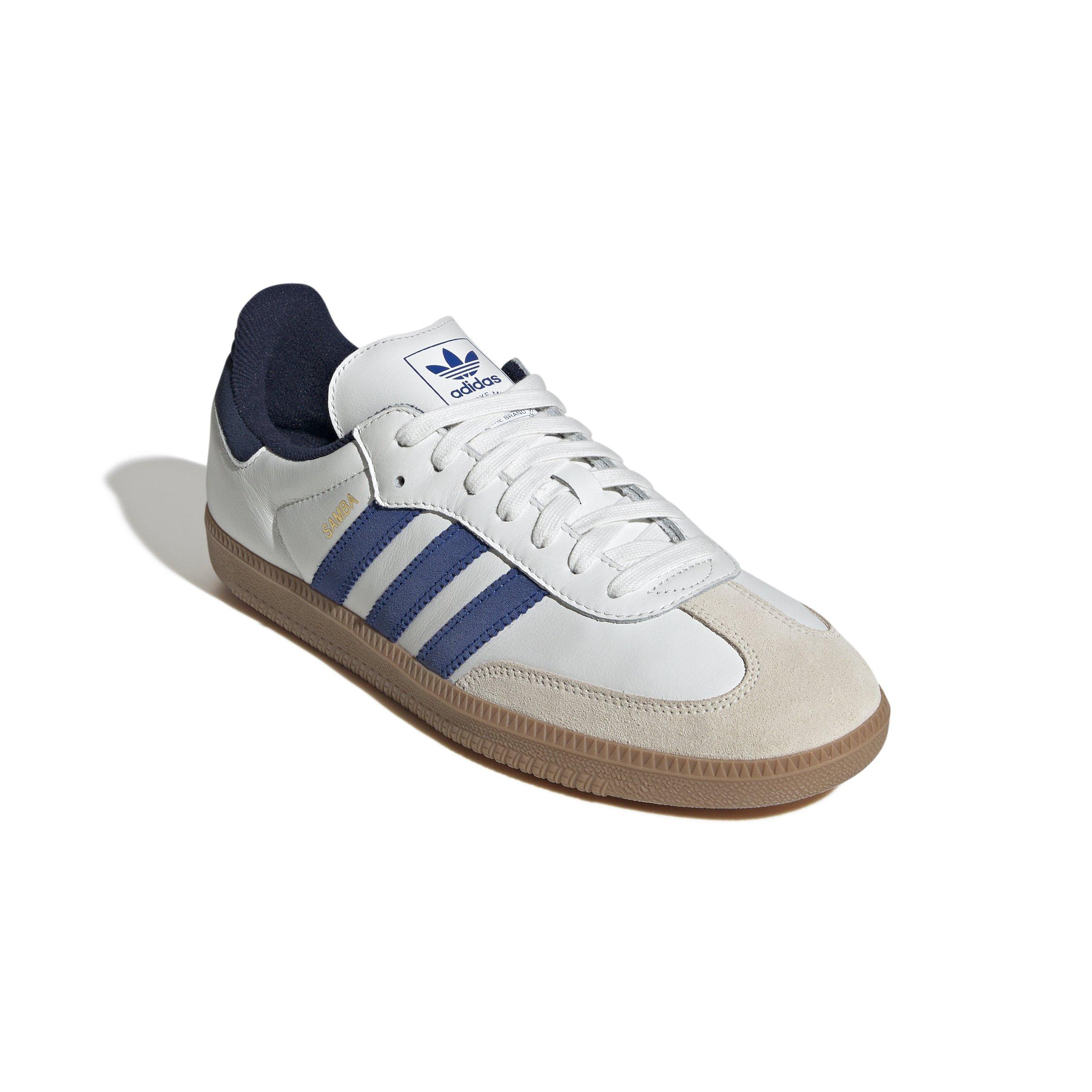 adidas Originals Samba OG "Core White/Team Royal Blue/Night Indigo" Men's Shoe - WHITE/ROYAL/INDIGO Thumbnail View 3