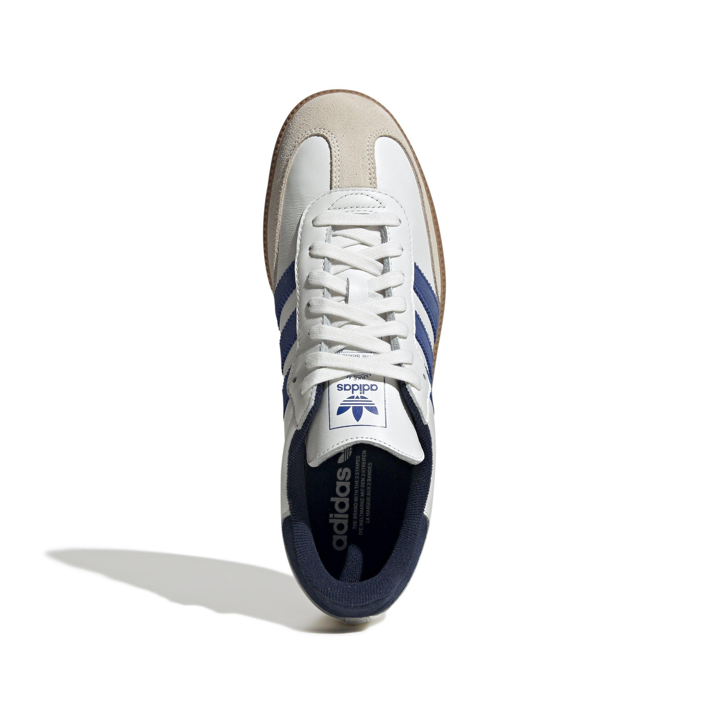 adidas Originals Samba OG "Core White/Team Royal Blue/Night Indigo" Men's Shoe - WHITE/ROYAL/INDIGO Thumbnail View 5