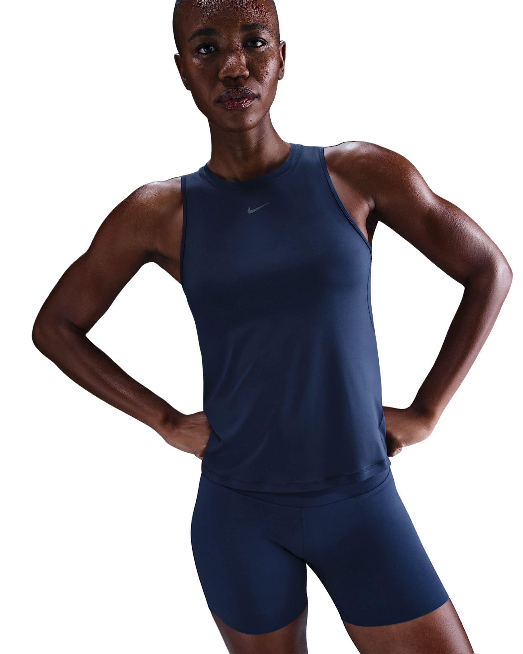 Nike One Women's Classic Dri-FIT Tank Top -Navy - NAVY Thumbnail View 1