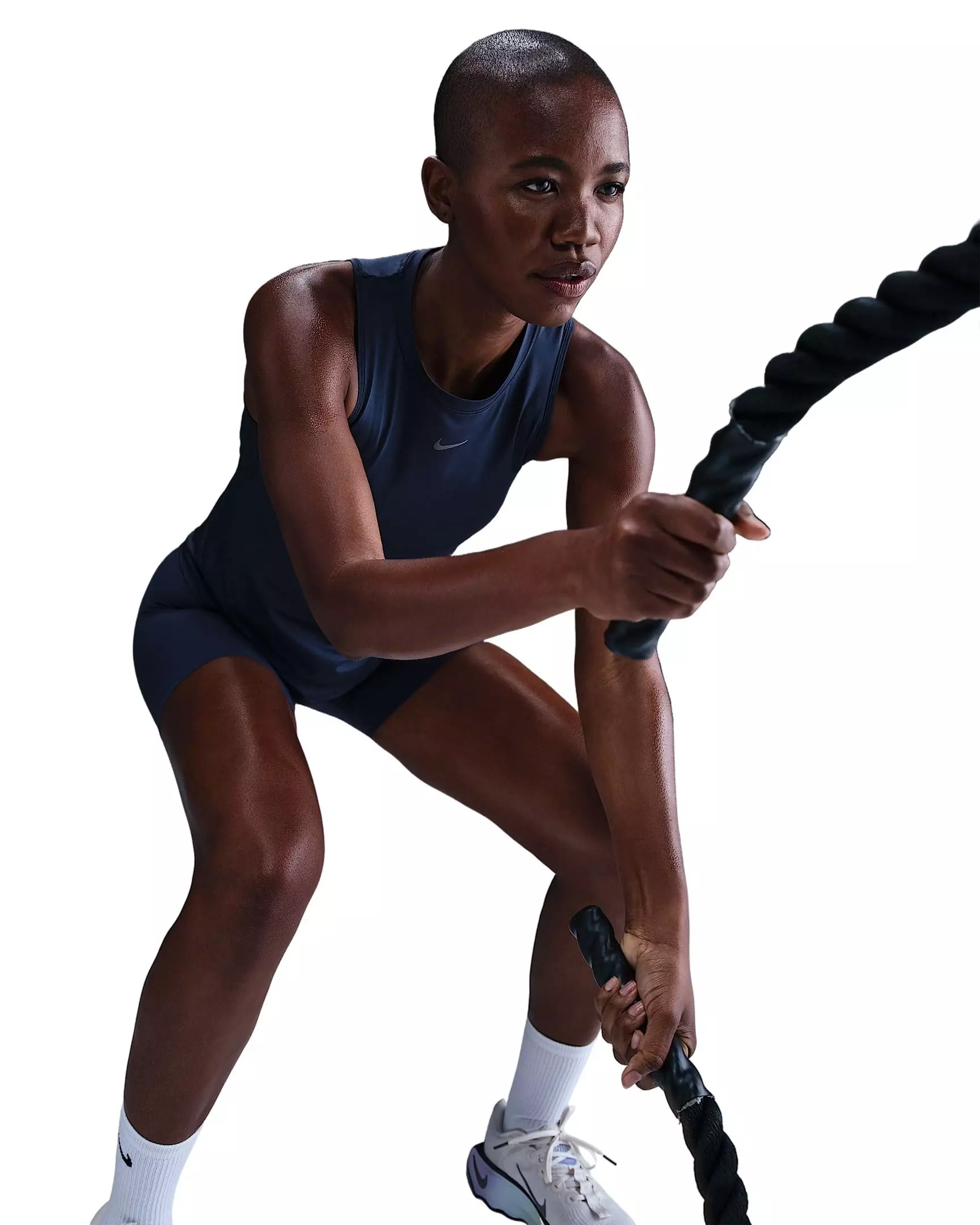 Nike One Women's Classic Dri-FIT Tank Top -Navy - NAVY