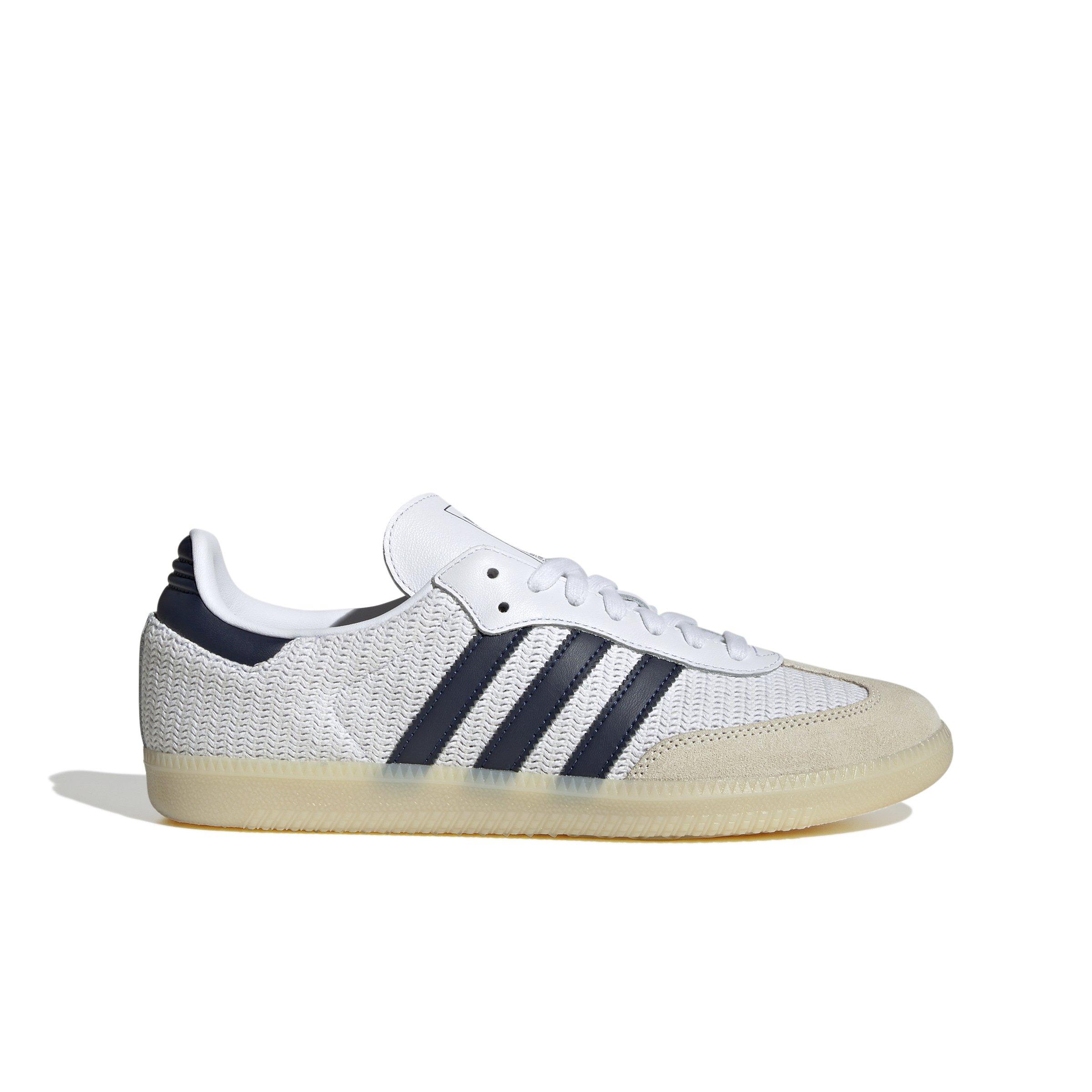 adidas Originals Samba OG "Ftwr White/Night Indigo/Cream White" Men's Shoe - WHITE/INDIGO/CREAM Thumbnail View 1