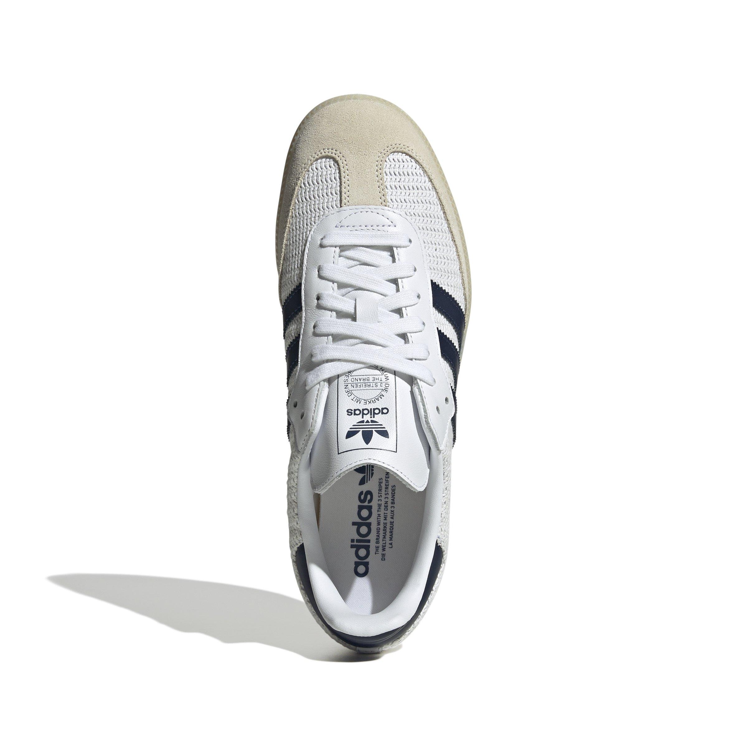adidas Originals Samba OG "Ftwr White/Night Indigo/Cream White" Men's Shoe - WHITE/INDIGO/CREAM Thumbnail View 5