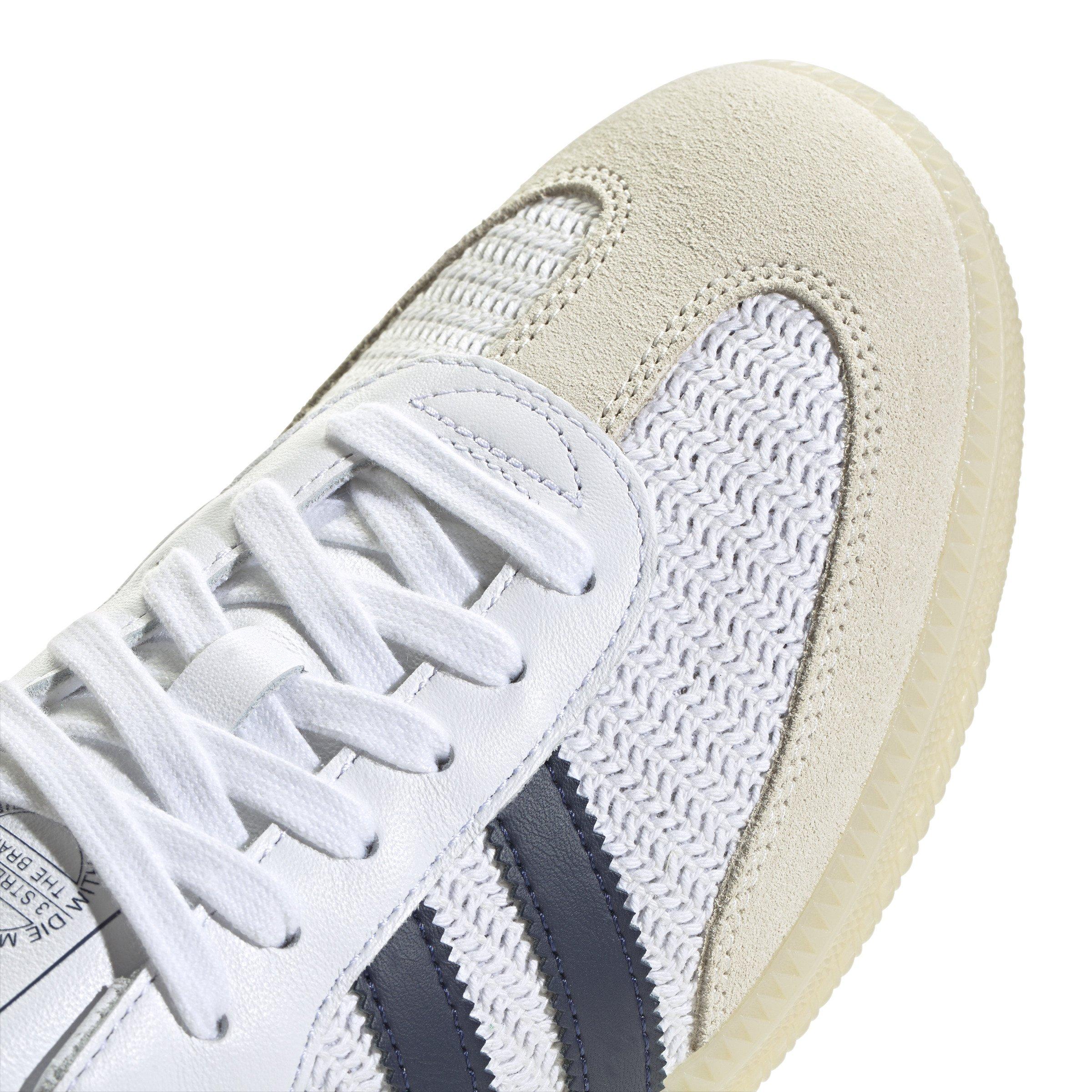 adidas Originals Samba OG "Ftwr White/Night Indigo/Cream White" Men's Shoe - WHITE/INDIGO/CREAM Thumbnail View 7