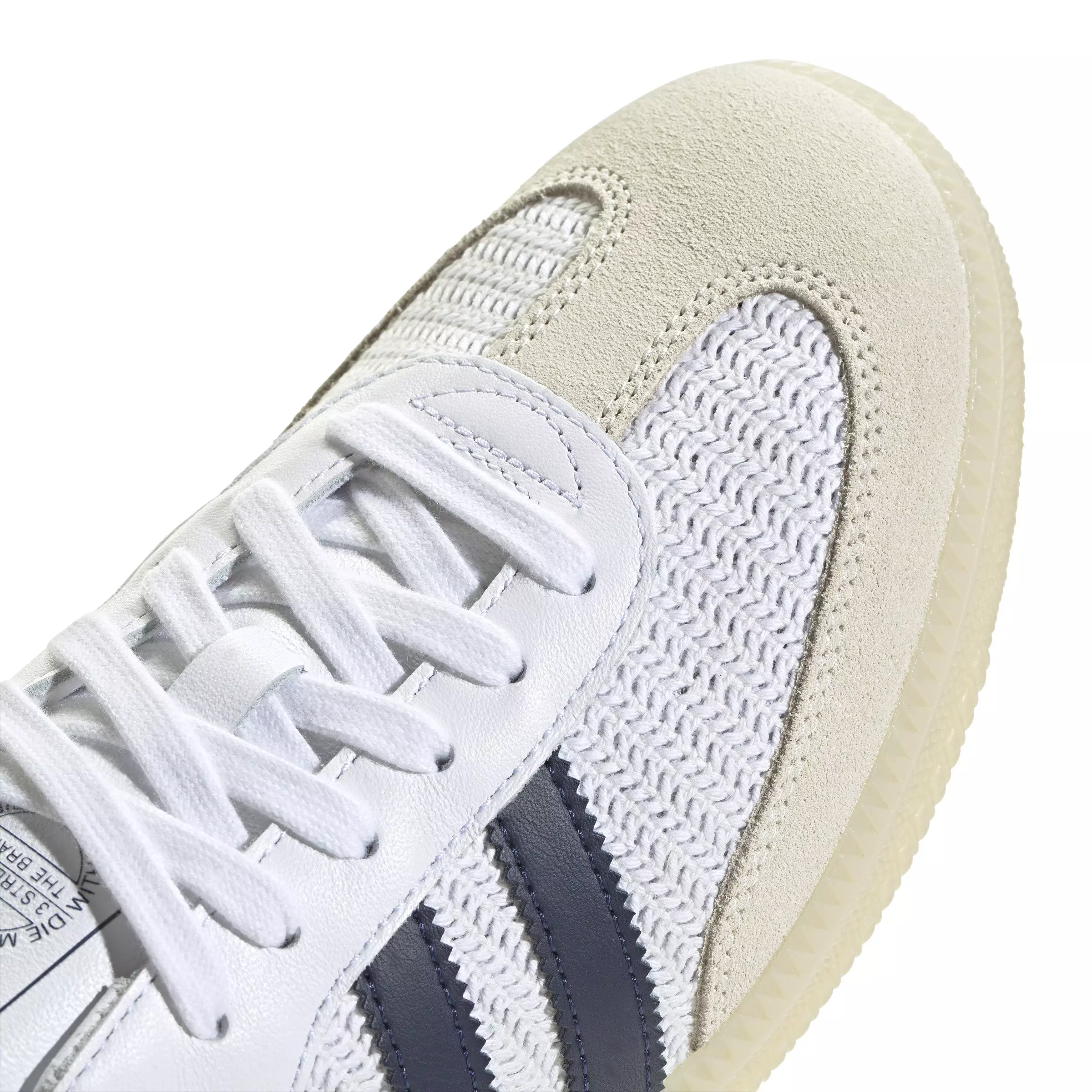 adidas Originals Samba OG "Ftwr White/Night Indigo/Cream White" Men's Shoe - WHITE/INDIGO/CREAM