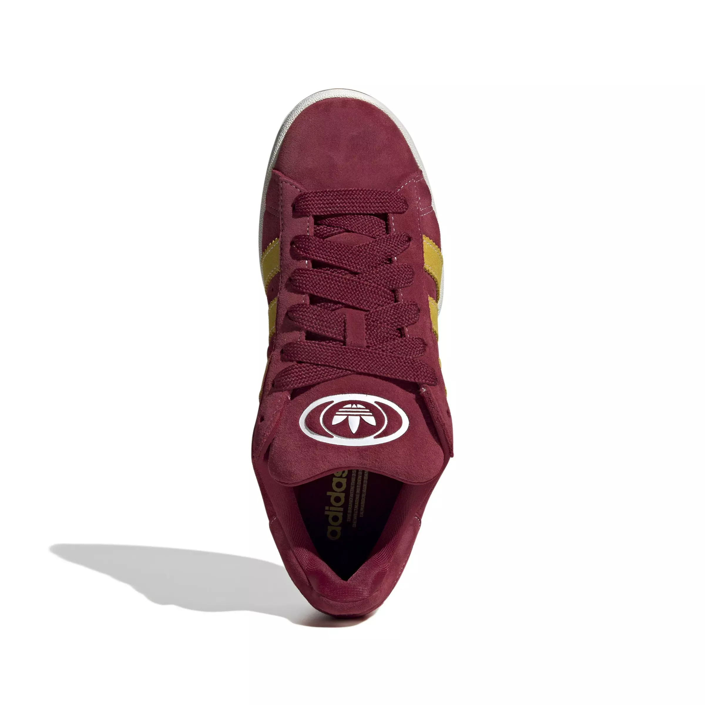adidas Originals Campus 00s "Collegiate Burgundy/Yellow/Off White" Men's Shoe - BURGUNDY/YELLOW/OFF WHITE