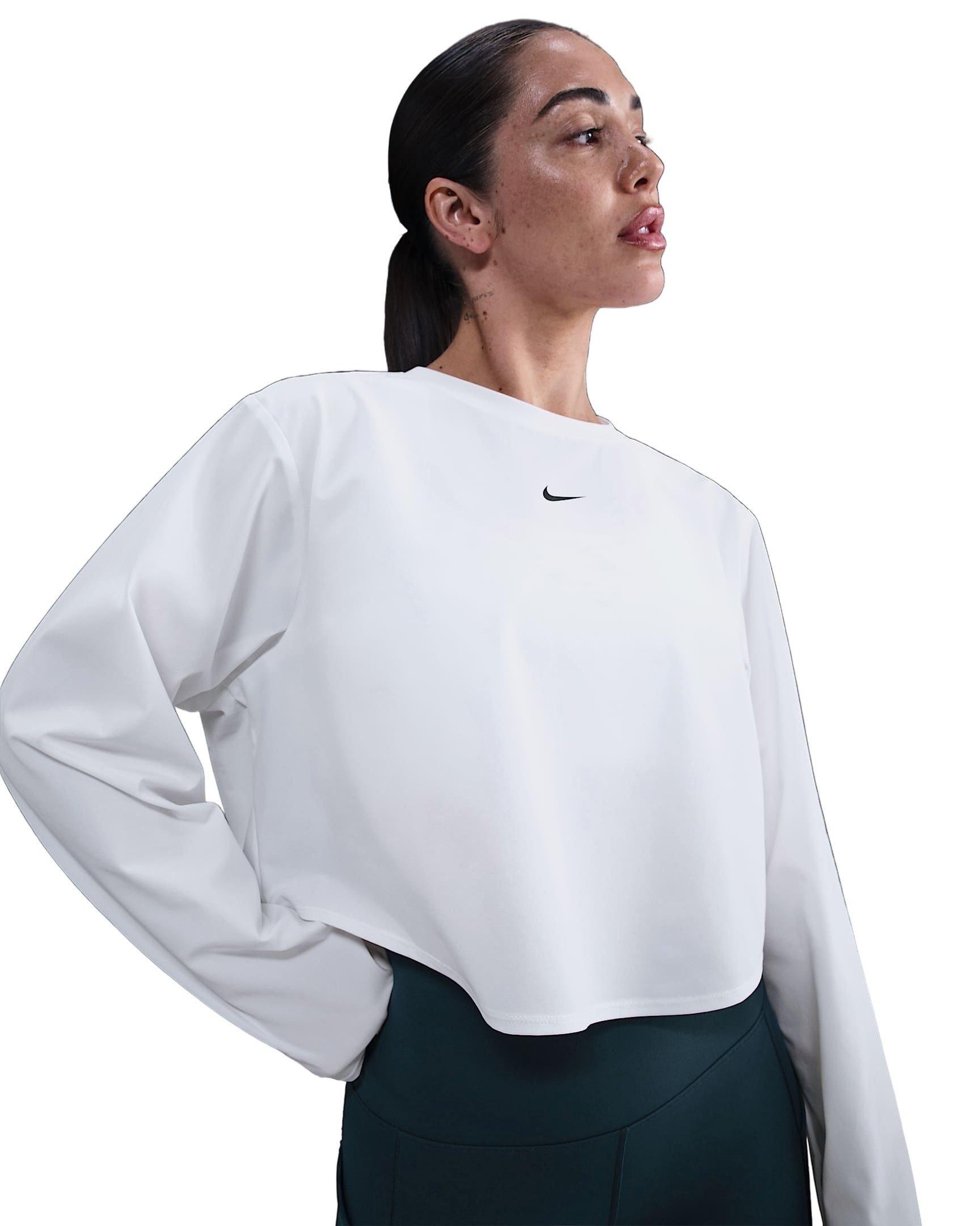Nike Women's One Repel Woven T-Shirt - White - WHITE Thumbnail View 1