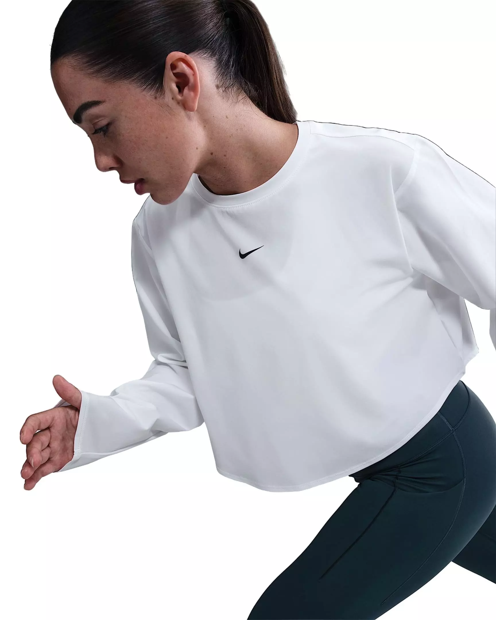 Nike Women's One Repel Woven T-Shirt - White - WHITE