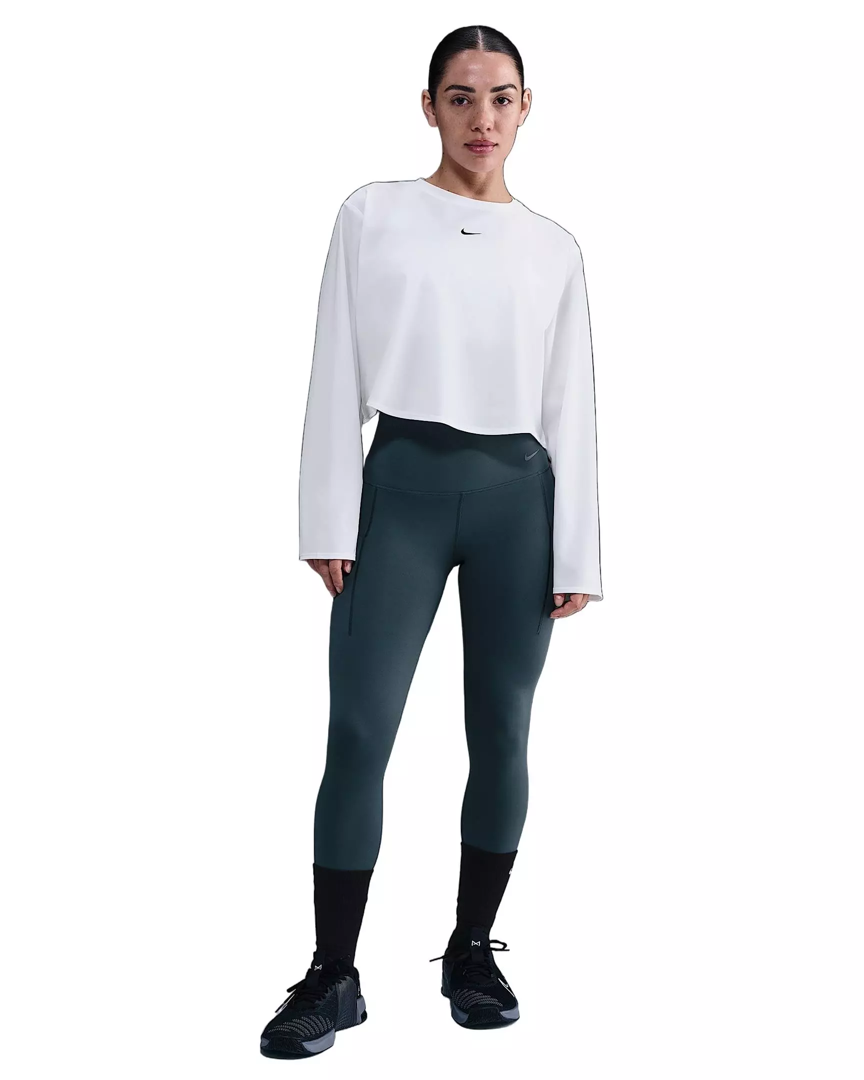 Nike Women's One Repel Woven T-Shirt - White - WHITE