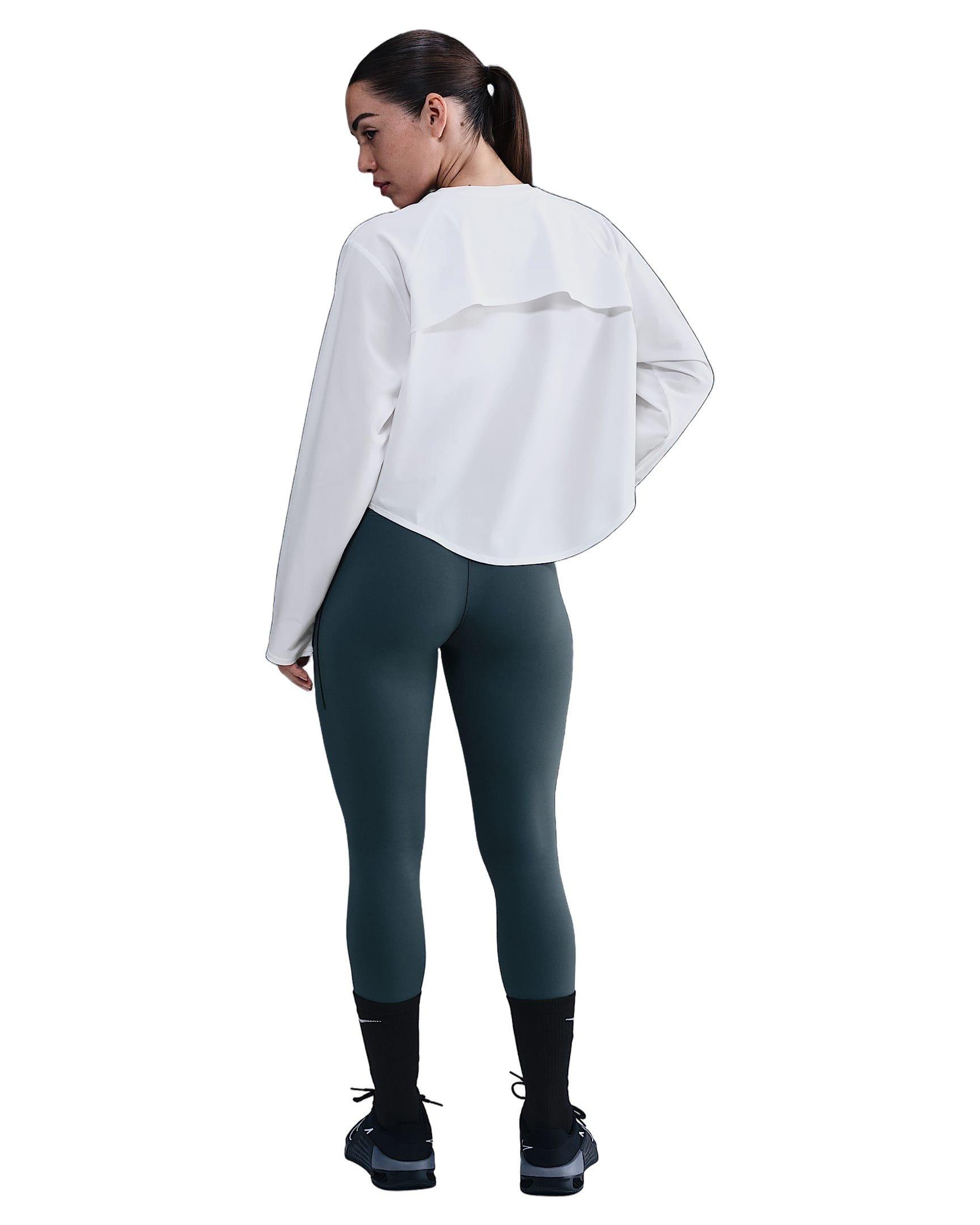 Nike Women's One Repel Woven T-Shirt -White - WHITE Thumbnail View 5