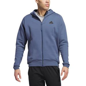 adidas Men's Z.N.E. Premium Full-Zip Hooded Track Top - Blue