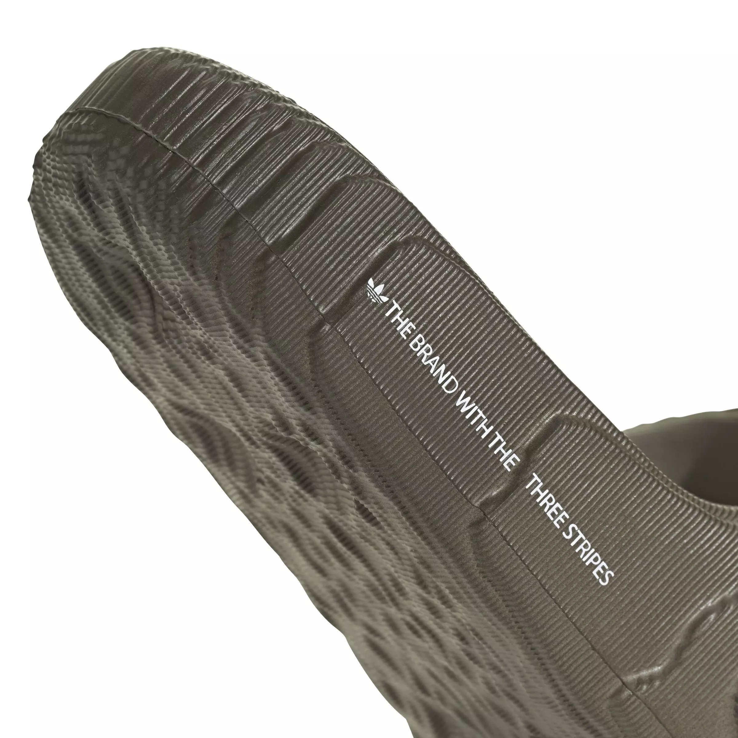 adidas Originals Adilette 22 "Silver Pebble/Shadow Olive/Off White" Men's Slide - SILVER/OLIVE/OFF WHITE