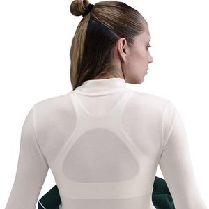 Nike Women's Sportswear Chill Knit Slim Long-Sleeve Mock-Neck T-Shirt -Ivory