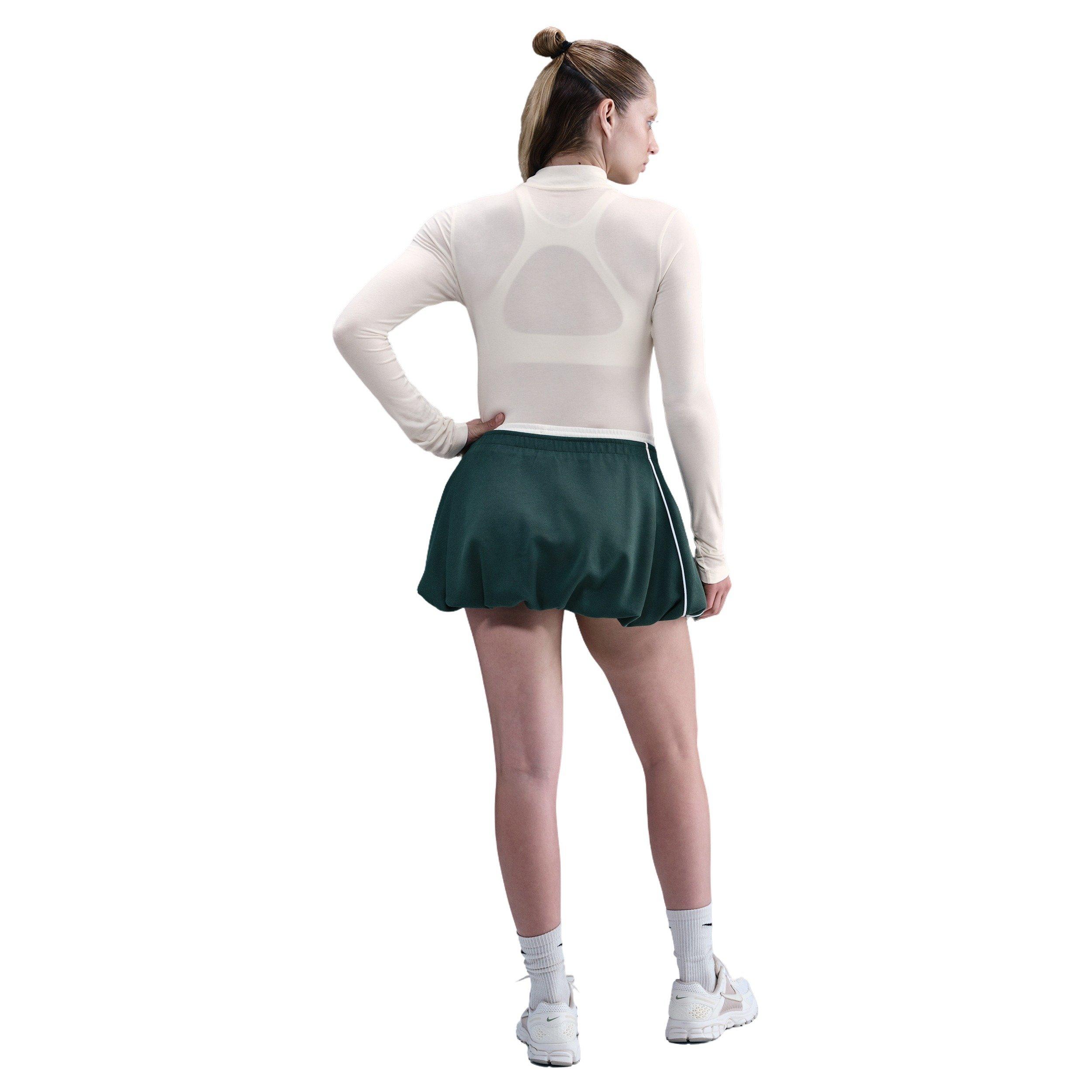 Nike Women's Sportswear Chill Knit Slim Long-Sleeve Mock-Neck T-Shirt - Ivory - IVORY Thumbnail View 5