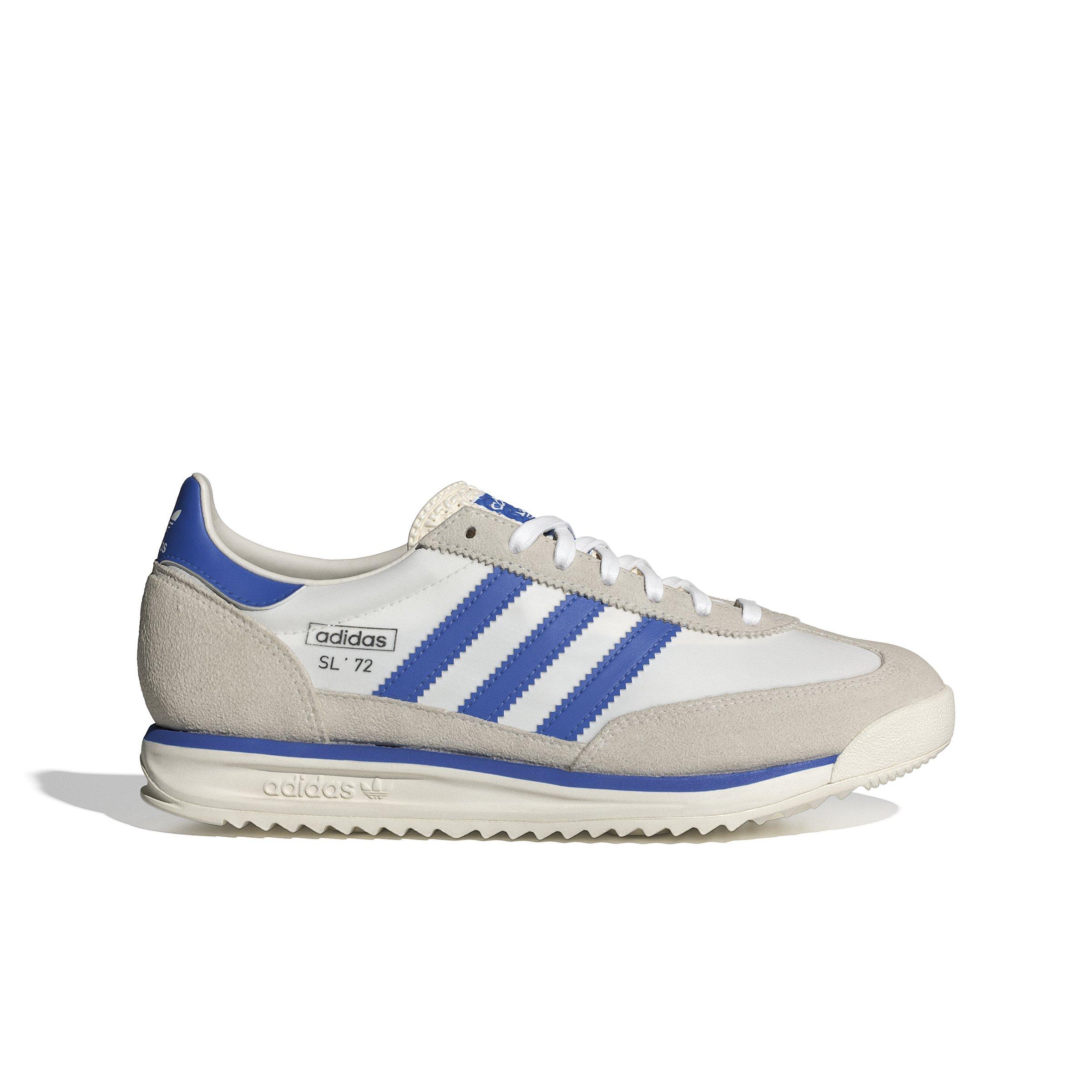 adidas Originals SL 72 RS "Chalk White/Blue/Ftwr White" Men's Shoe - WHITE/BLUE/WHITE Thumbnail View 1