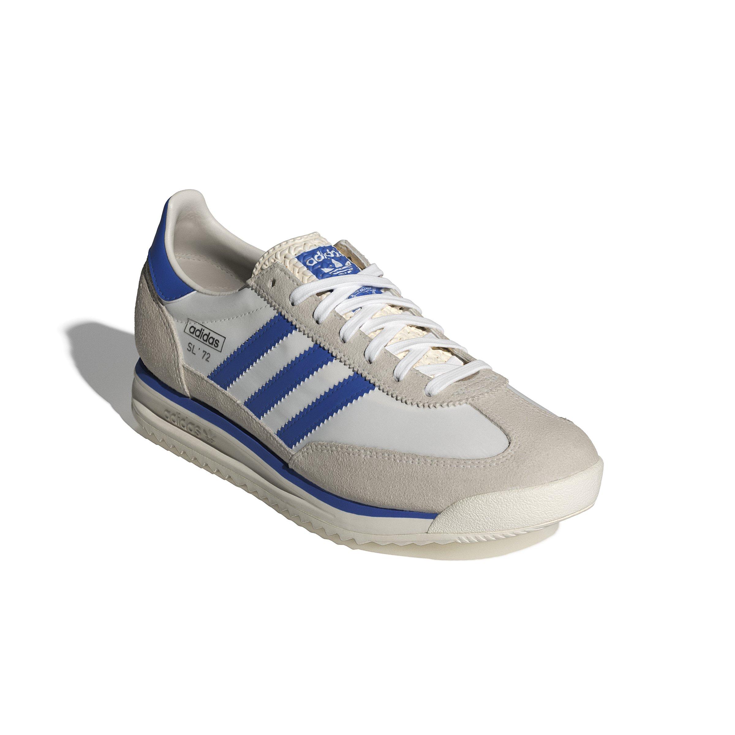 adidas Originals SL 72 RS "Chalk White/Blue/Ftwr White" Men's Shoe - WHITE/BLUE/WHITE Thumbnail View 3