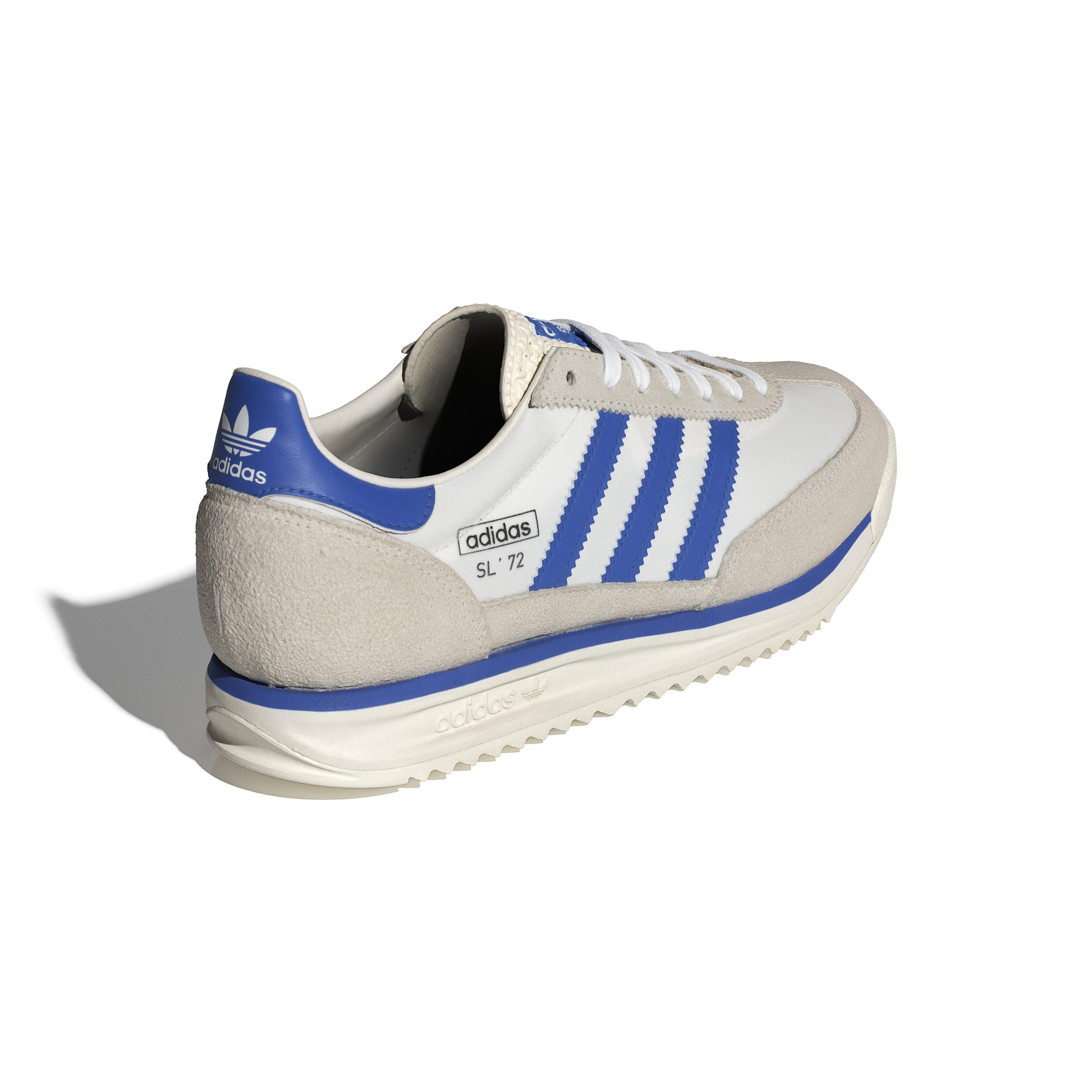 adidas Originals SL 72 RS "Chalk White/Blue/Ftwr White" Men's Shoe - WHITE/BLUE/WHITE Thumbnail View 4
