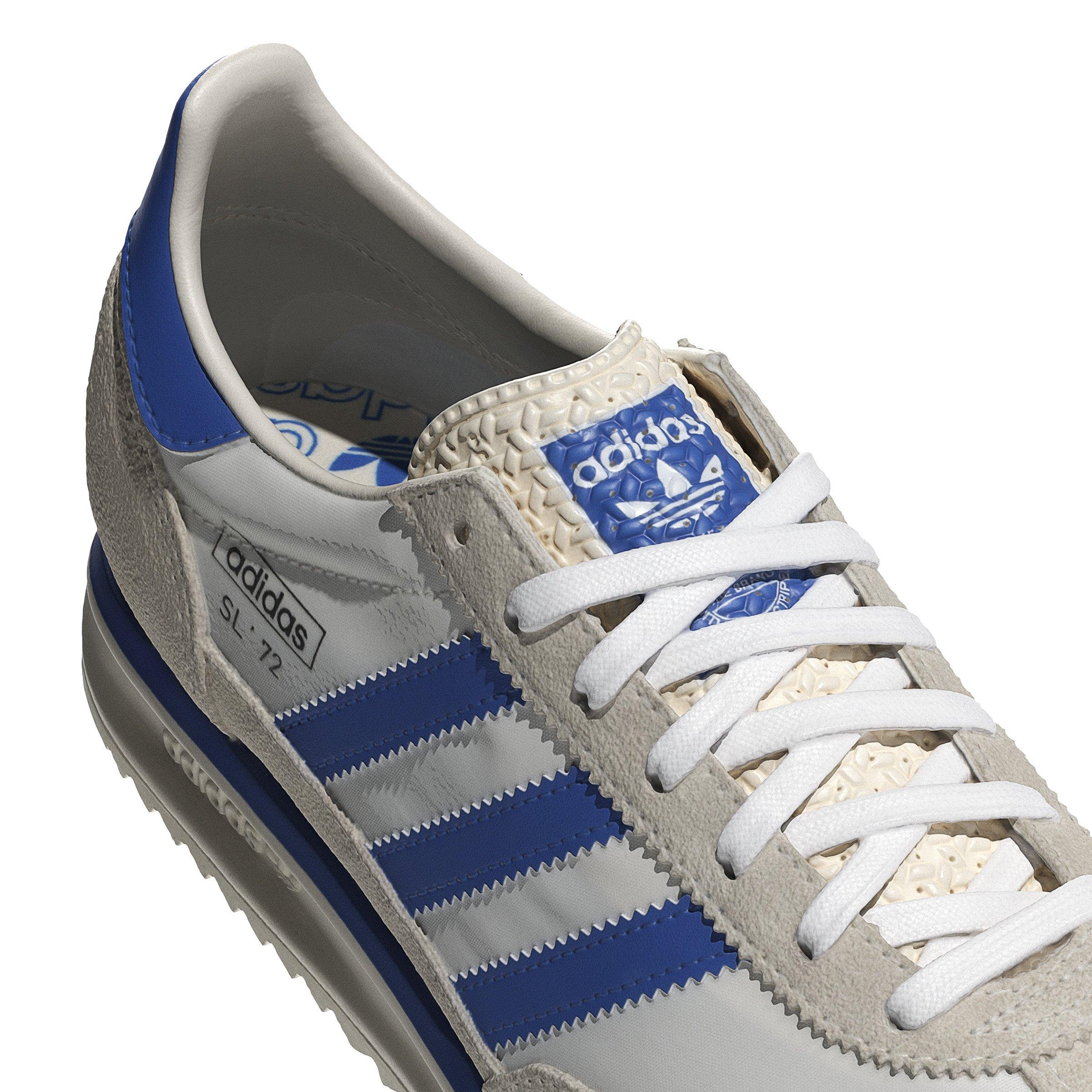 adidas Originals SL 72 RS "Chalk White/Blue/Ftwr White" Men's Shoe - WHITE/BLUE/WHITE Thumbnail View 7