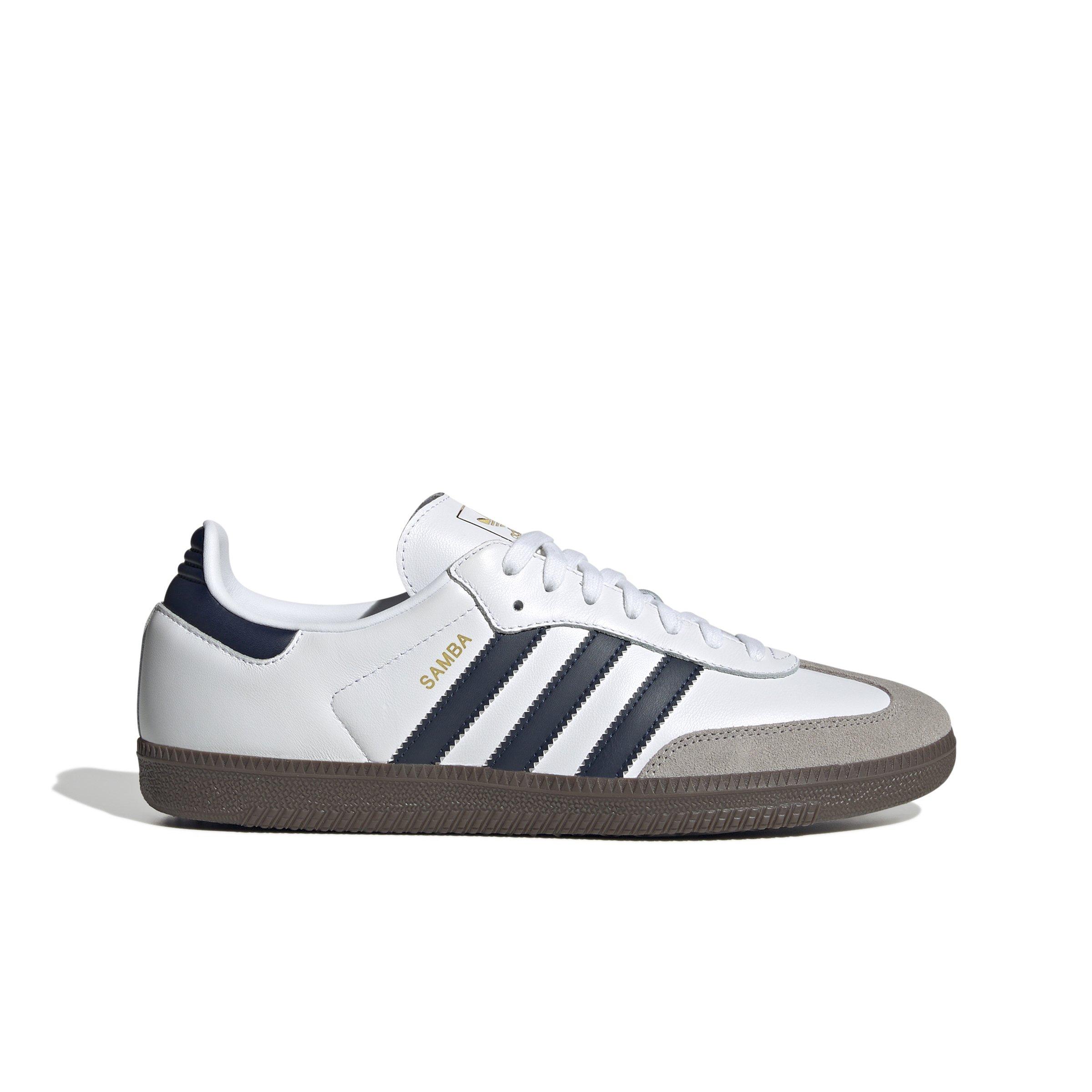 adidas Originals Samba OG "Ftwr White/Night Indigo/Clear Granite" Men's Shoe - WHITE/INDIGO/GRANITE Thumbnail View 1