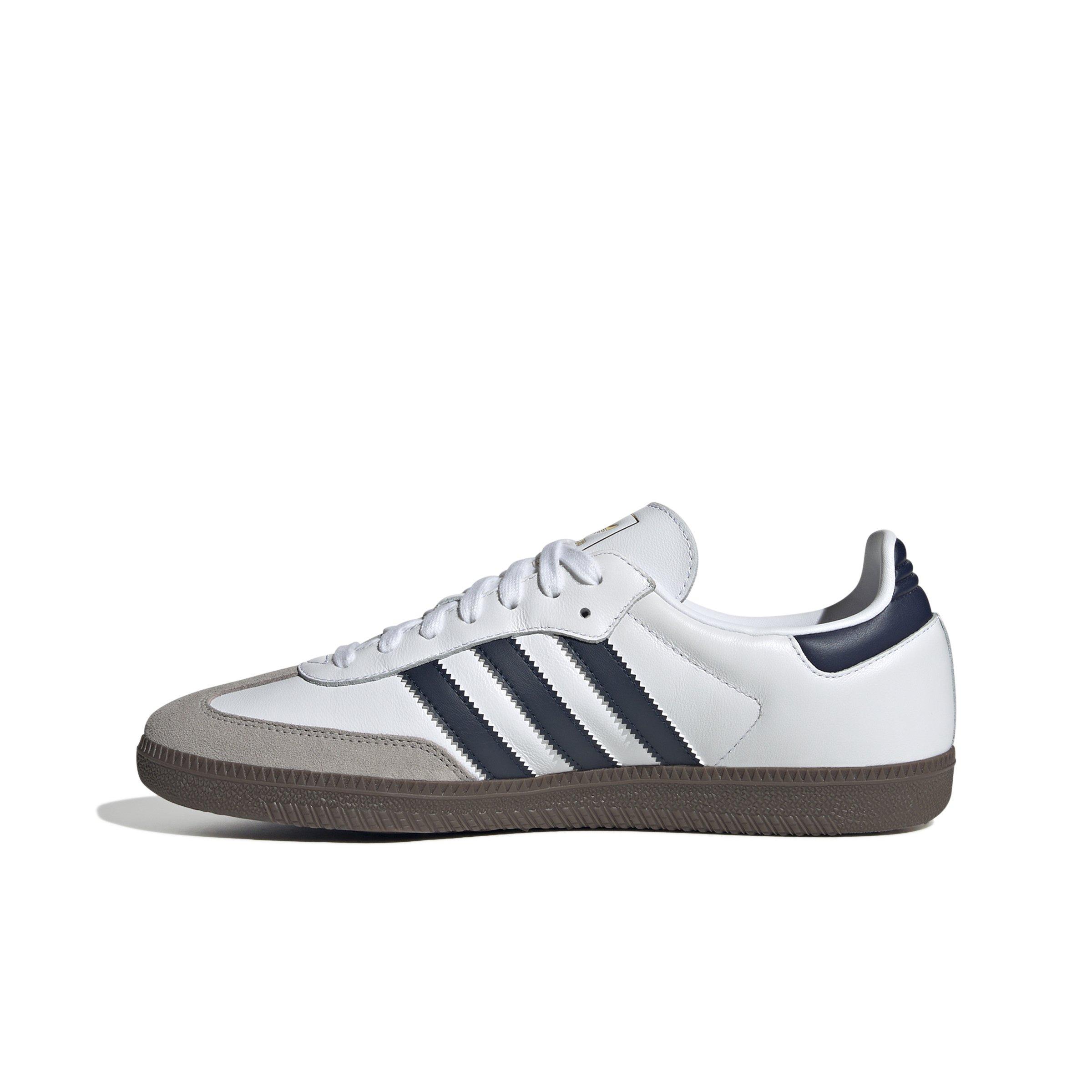 adidas Originals Samba OG "Ftwr White/Night Indigo/Clear Granite" Men's Shoe - WHITE/INDIGO/GRANITE Thumbnail View 2