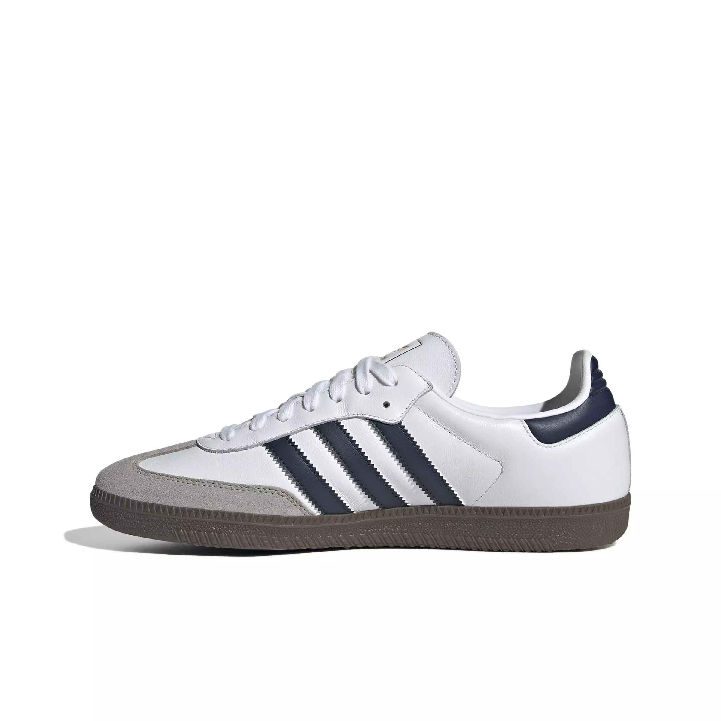 adidas Originals Samba OG "Ftwr White/Night Indigo/Clear Granite" Men's Shoe - WHITE/INDIGO/GRANITE