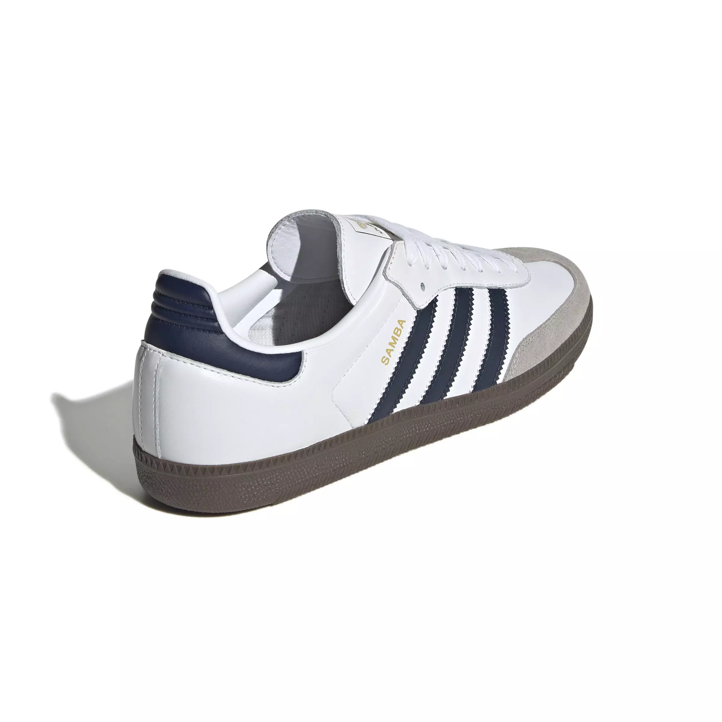 adidas Originals Samba OG "Ftwr White/Night Indigo/Clear Granite" Men's Shoe - WHITE/INDIGO/GRANITE