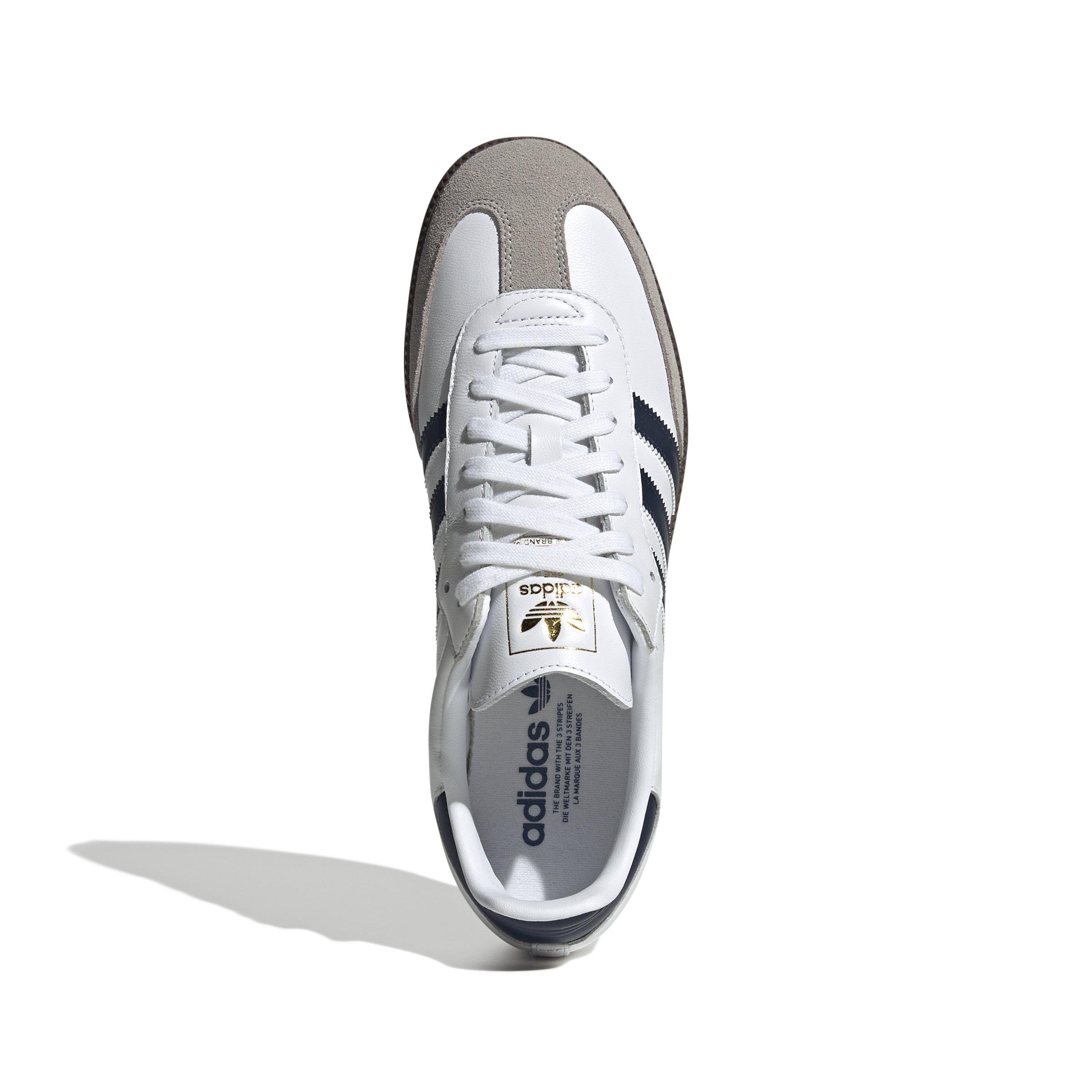 adidas Originals Samba OG "Ftwr White/Night Indigo/Clear Granite" Men's Shoe - WHITE/INDIGO/GRANITE Thumbnail View 5