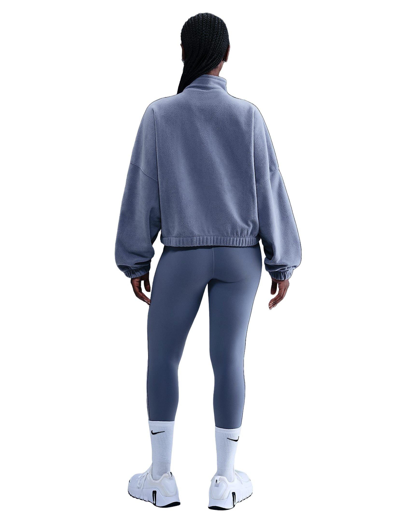Nike Women's One Therma-FIT 1/2-Zip Top -Indigo - INDIGO Thumbnail View 5