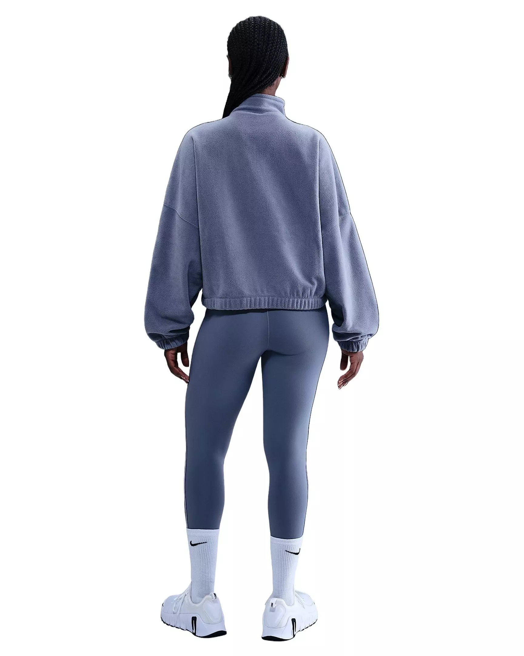 Nike Women's One Therma-FIT 1/2-Zip Top -Indigo - INDIGO