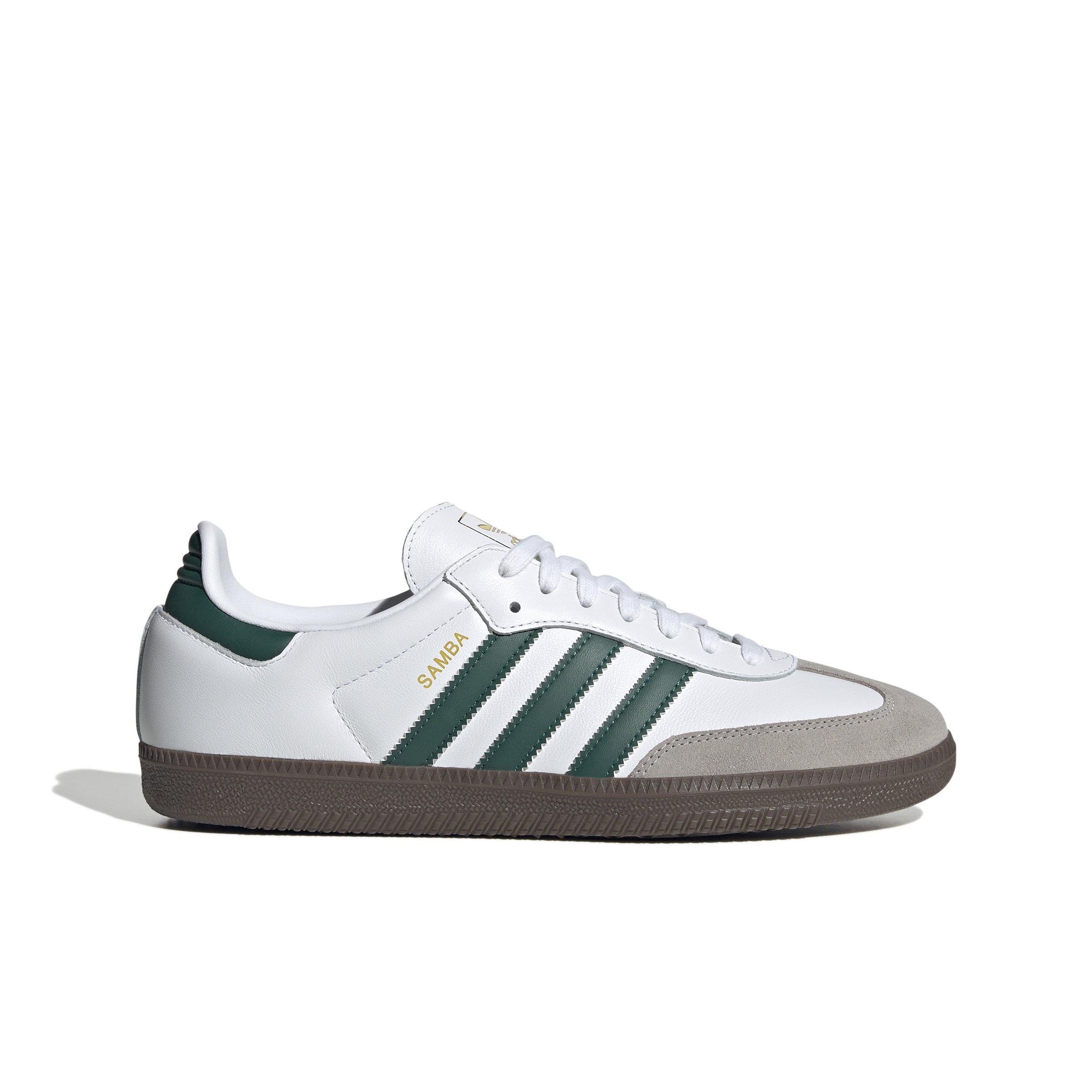 adidas Originals Samba OG "Ftwr White/Collegiate Green/Clear Granite" Men's Shoe - WHITE/GREEN/GRANITE Thumbnail View 1