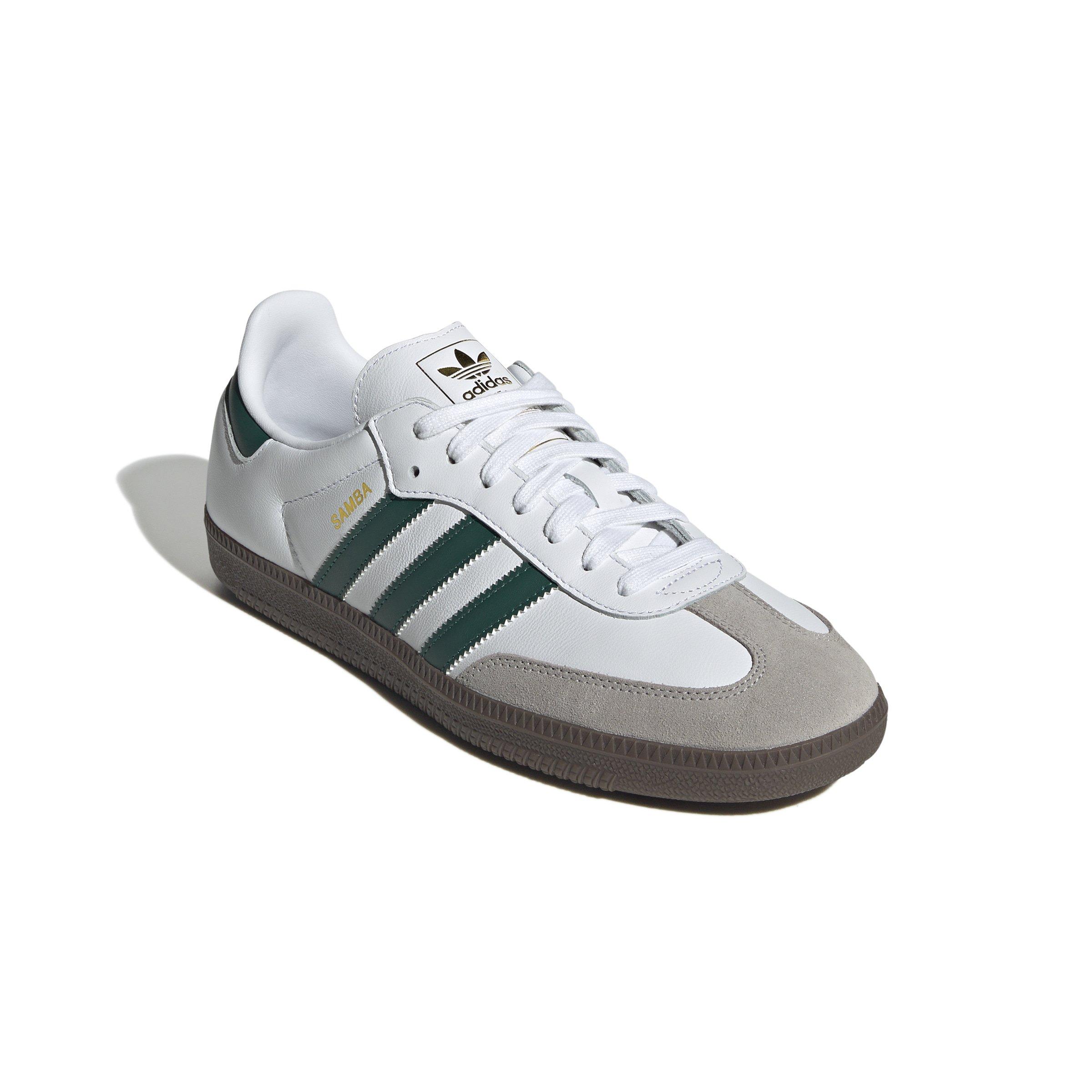 adidas Originals Samba OG "Ftwr White/Collegiate Green/Clear Granite" Men's Shoe - WHITE/GREEN/GRANITE Thumbnail View 3
