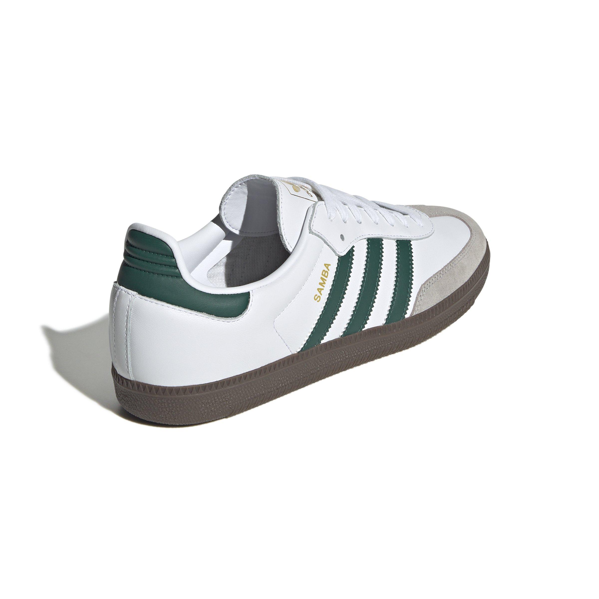 adidas Originals Samba OG "Ftwr White/Collegiate Green/Clear Granite" Men's Shoe - WHITE/GREEN/GRANITE Thumbnail View 4