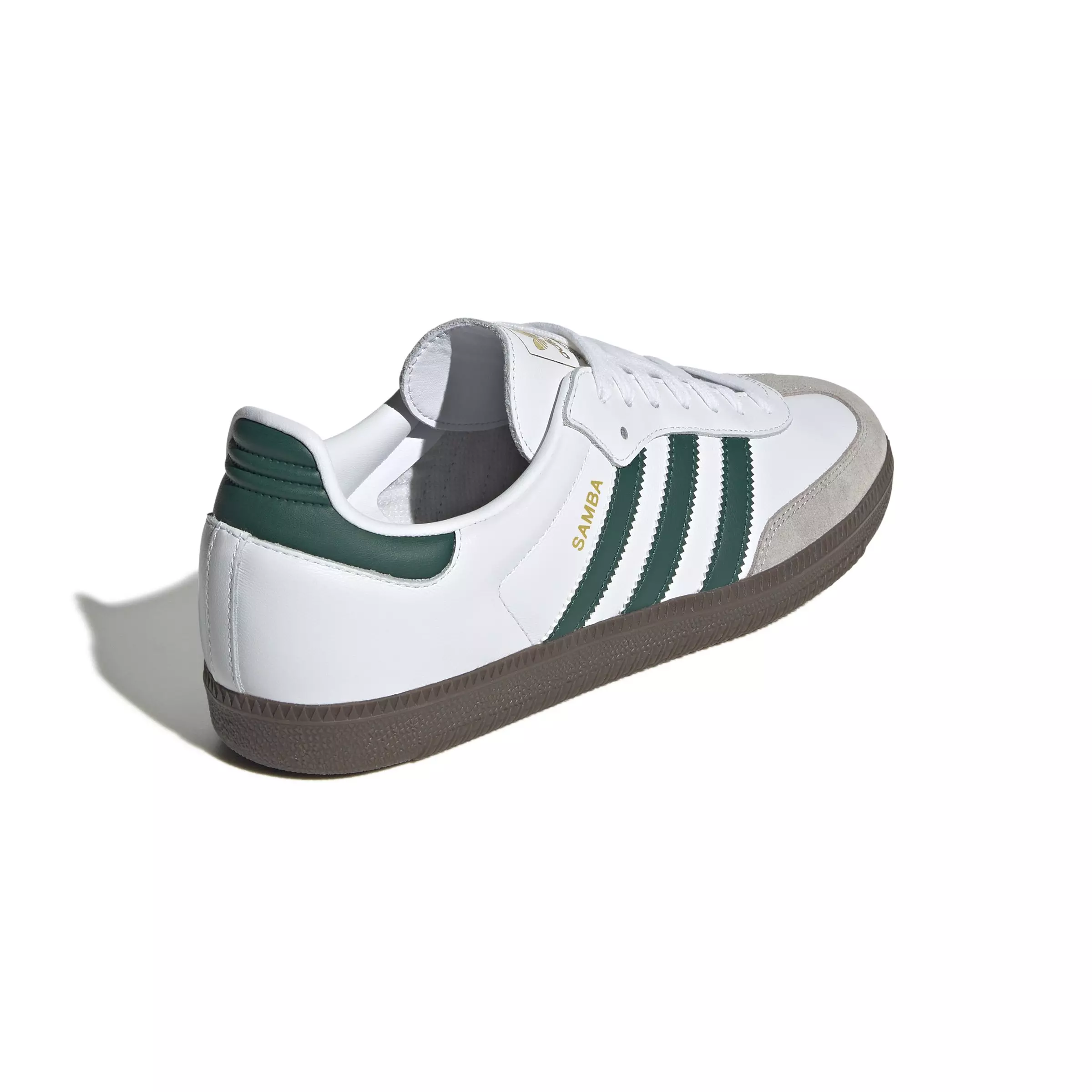 adidas Originals Samba OG "Ftwr White/Collegiate Green/Clear Granite" Men's Shoe - WHITE/GREEN/GRANITE