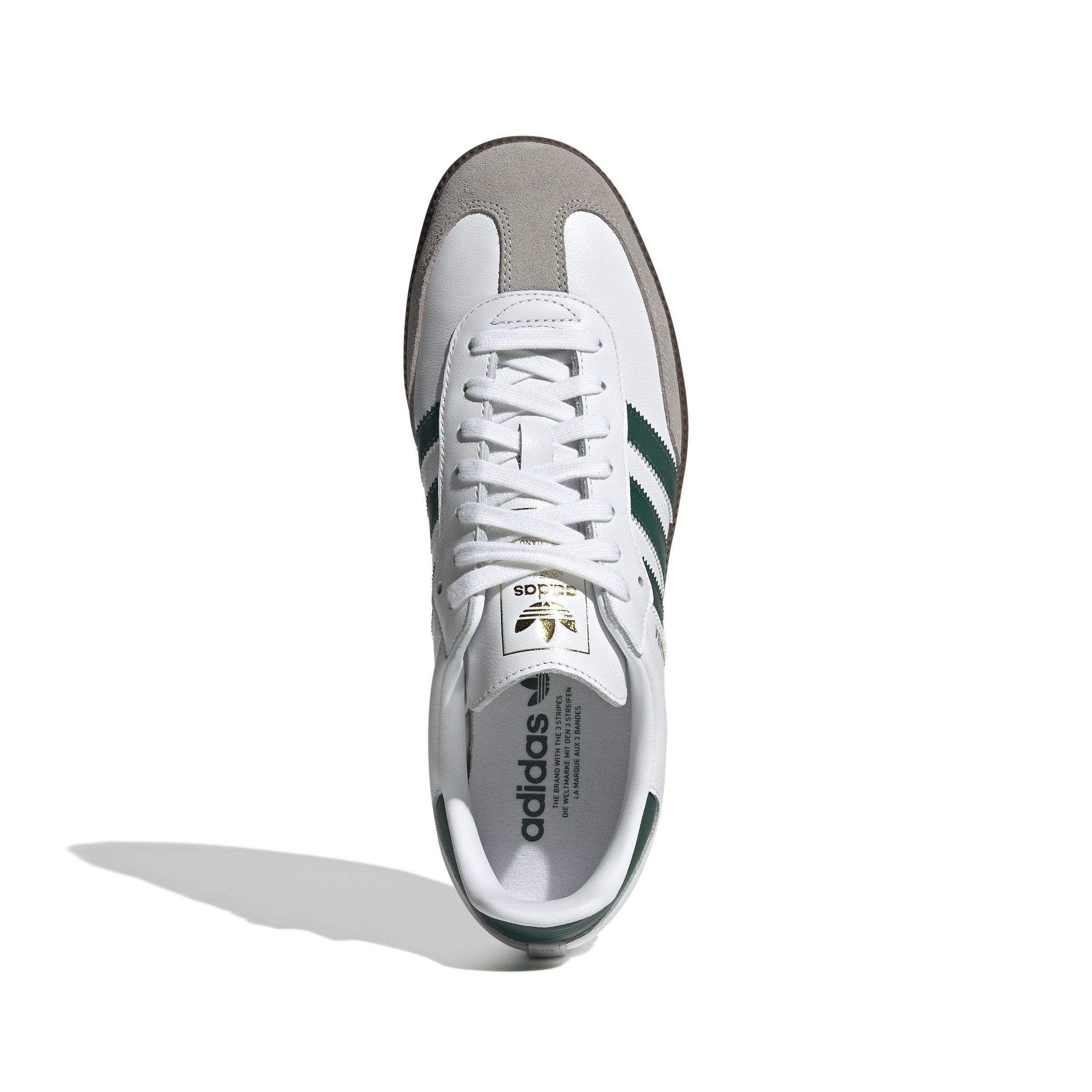 adidas Originals Samba OG "Ftwr White/Collegiate Green/Clear Granite" Men's Shoe - WHITE/GREEN/GRANITE Thumbnail View 5