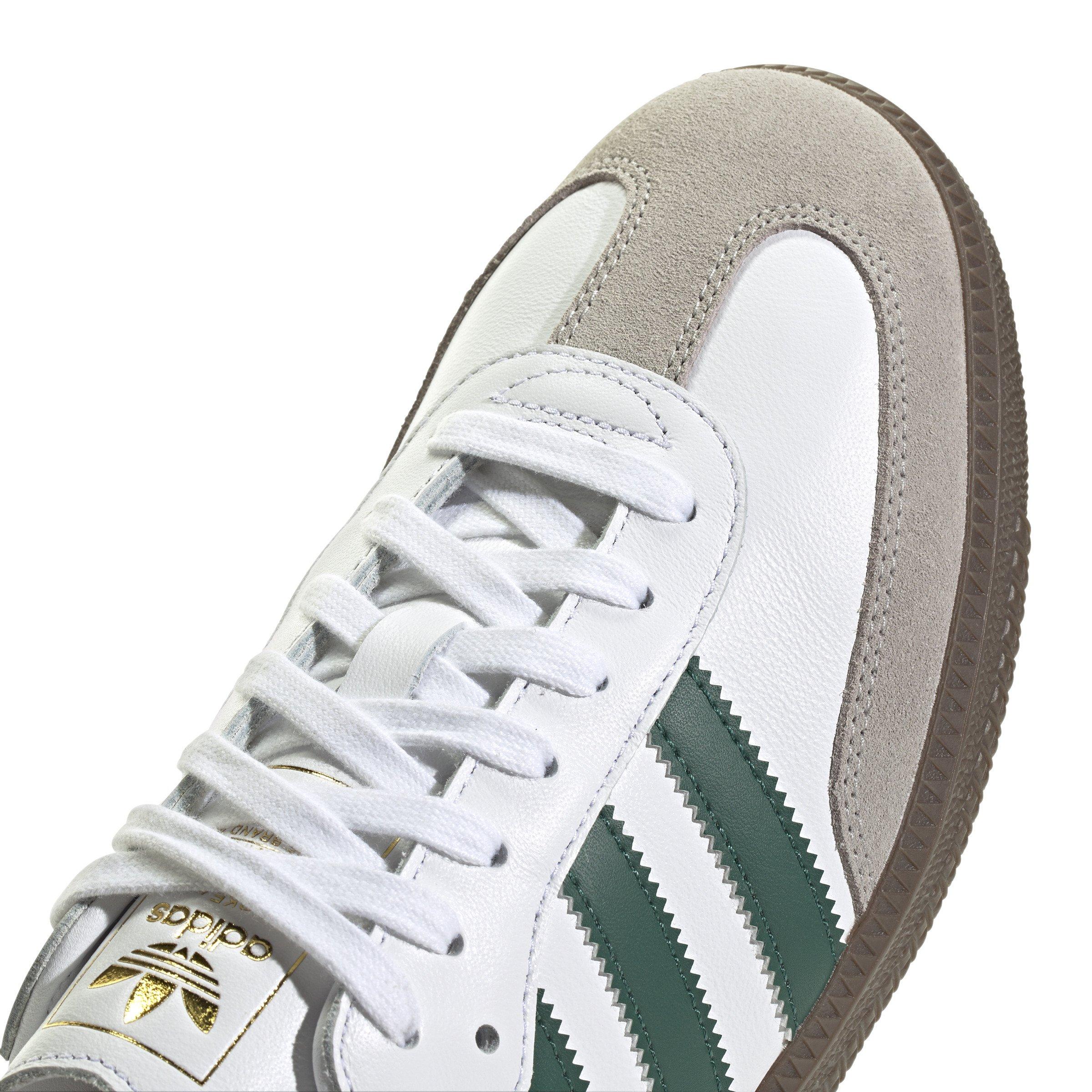 adidas Originals Samba OG "Ftwr White/Collegiate Green/Clear Granite" Men's Shoe - WHITE/GREEN/GRANITE Thumbnail View 7