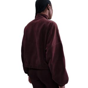 Nike Women's One Therma-FIT 1/2-Zip Top -Burgundy