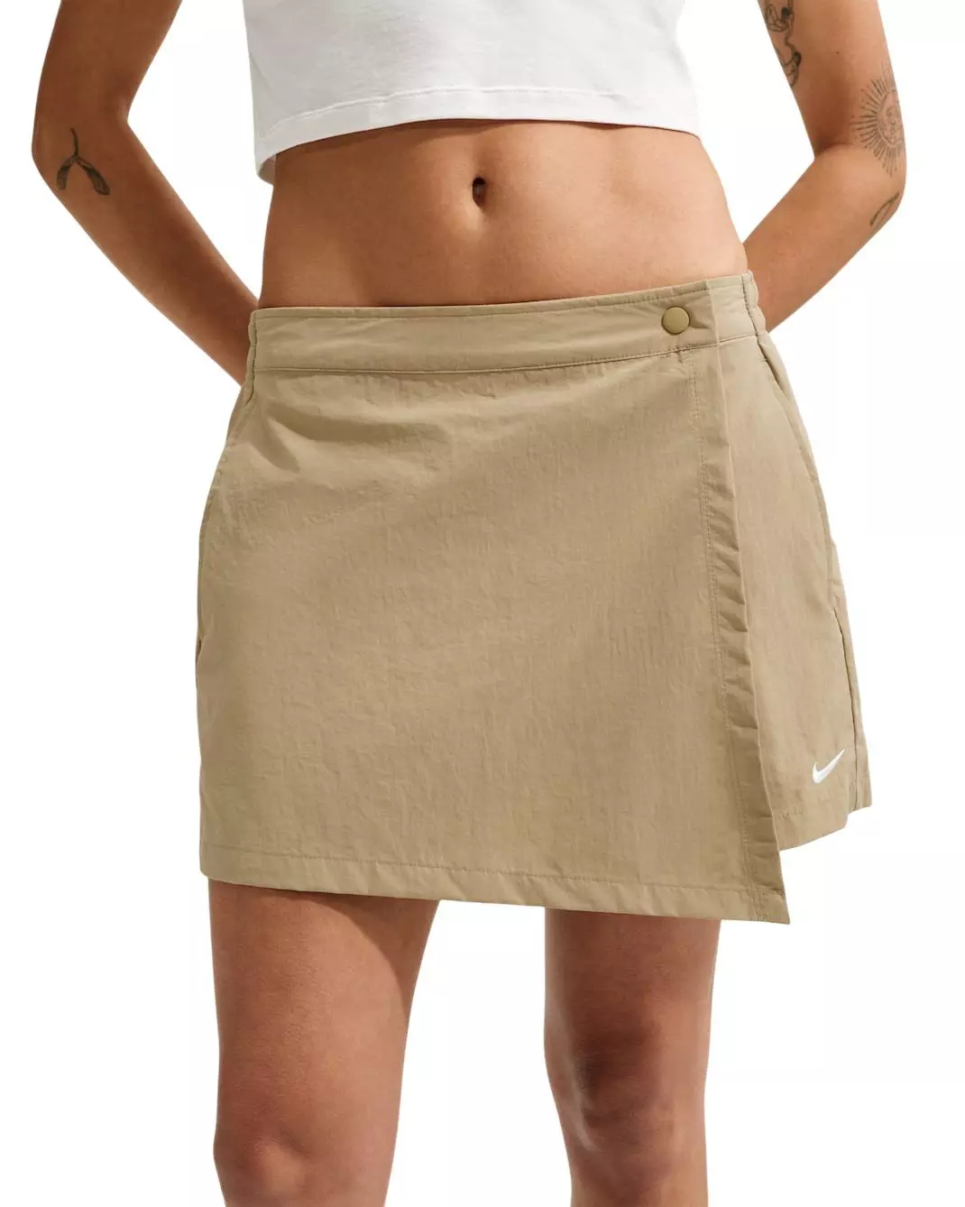 Nike Women's Sportswear Mid-Rise Skort - Beige - BEIGE