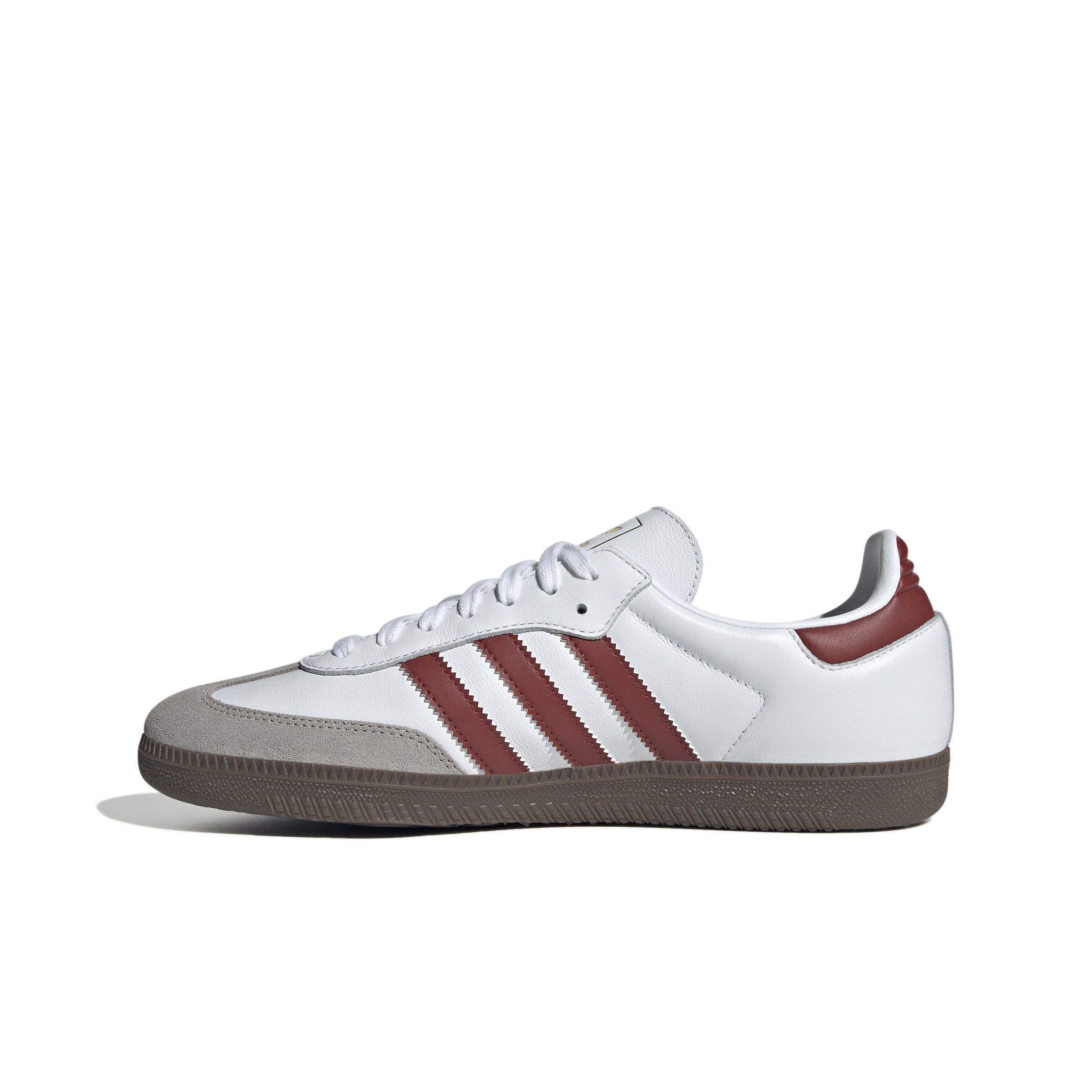 adidas Originals Samba OG "Ftwr White/Preloved Ruby/Clear Granite" Men's Shoe - WHITE/RUBY/GRANITE Thumbnail View 2