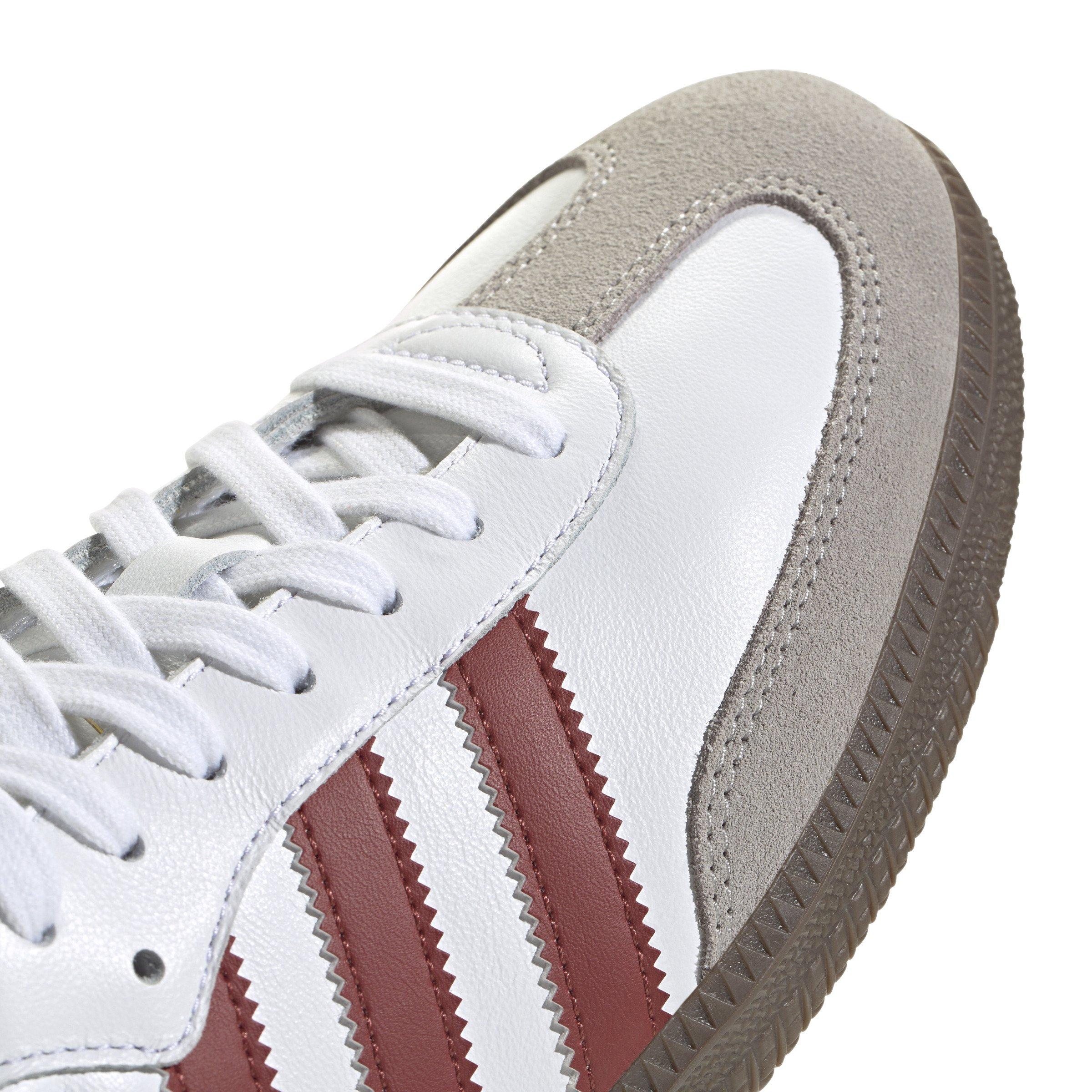 adidas Originals Samba OG "Ftwr White/Preloved Ruby/Clear Granite" Men's Shoe - WHITE/RUBY/GRANITE Thumbnail View 7