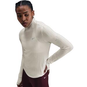 Nike Women's Swift Therma-FIT Turtle-Neck Running Top -White