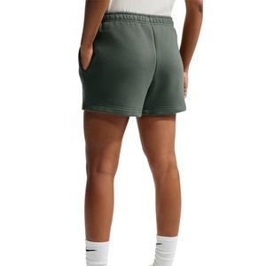 Nike Women's Studio Fleece Medium Weight Mid-Rise Shorts - Camo Green - CAMO GREEN