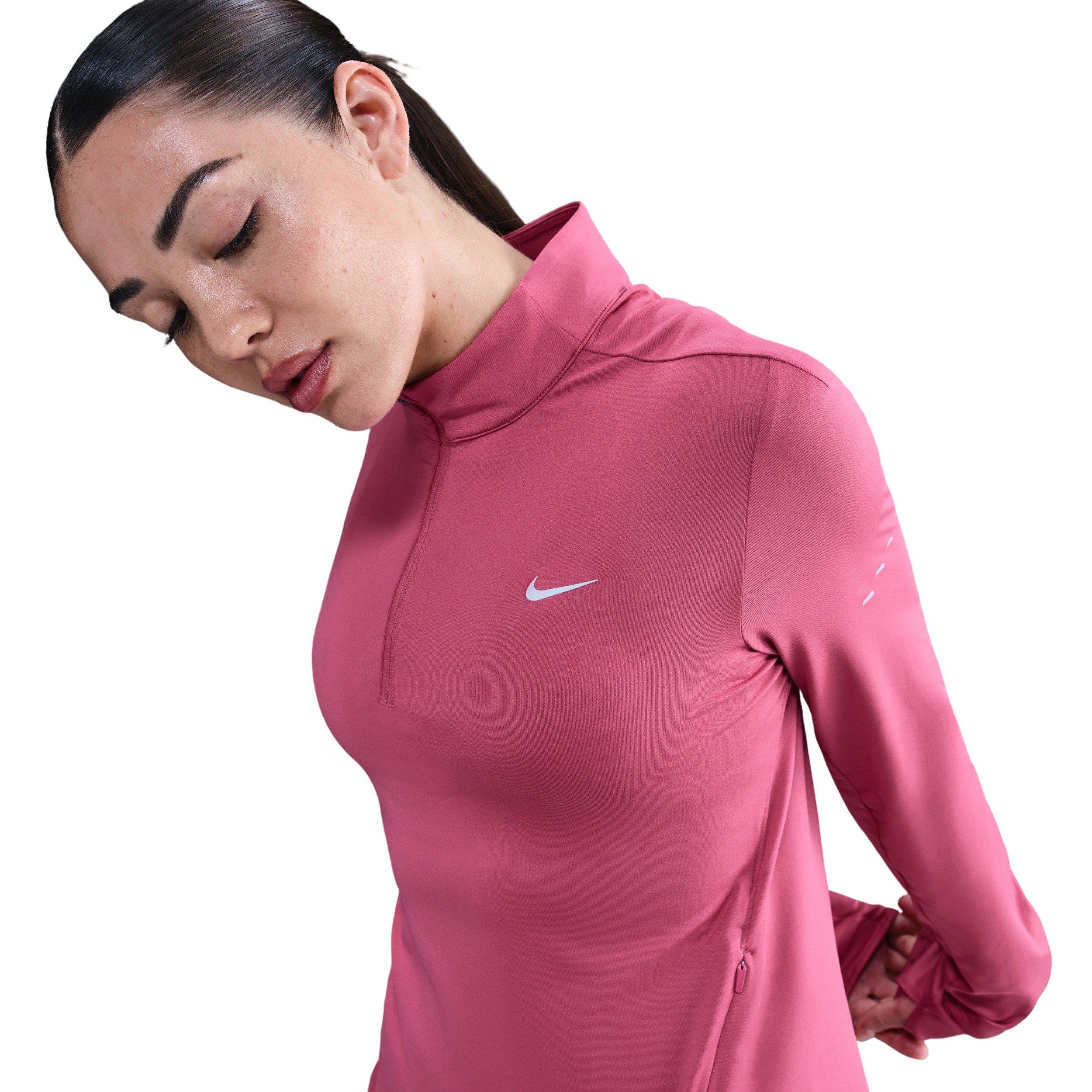 Nike Women's Swift Dri-FIT UV 1/4-Zip Running Top -Beet Purple - BEET PURPLE Thumbnail View 1