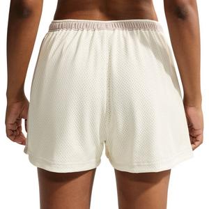 Nike Women's Sportswear Mid-Rise Mesh Shorts - Cream - CREAM
