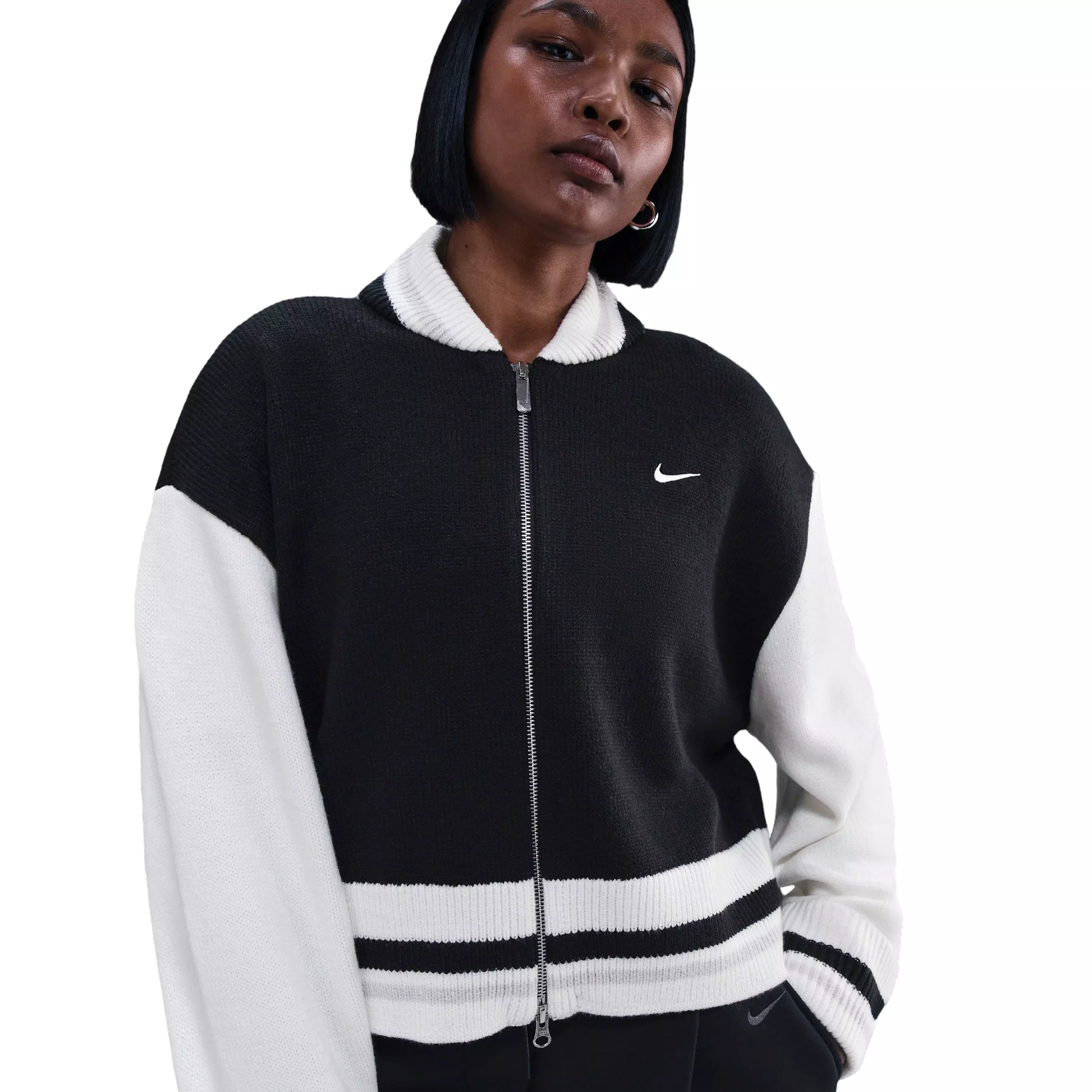 Nike Women's Sportswear Street Cardigan - Black - BLACK